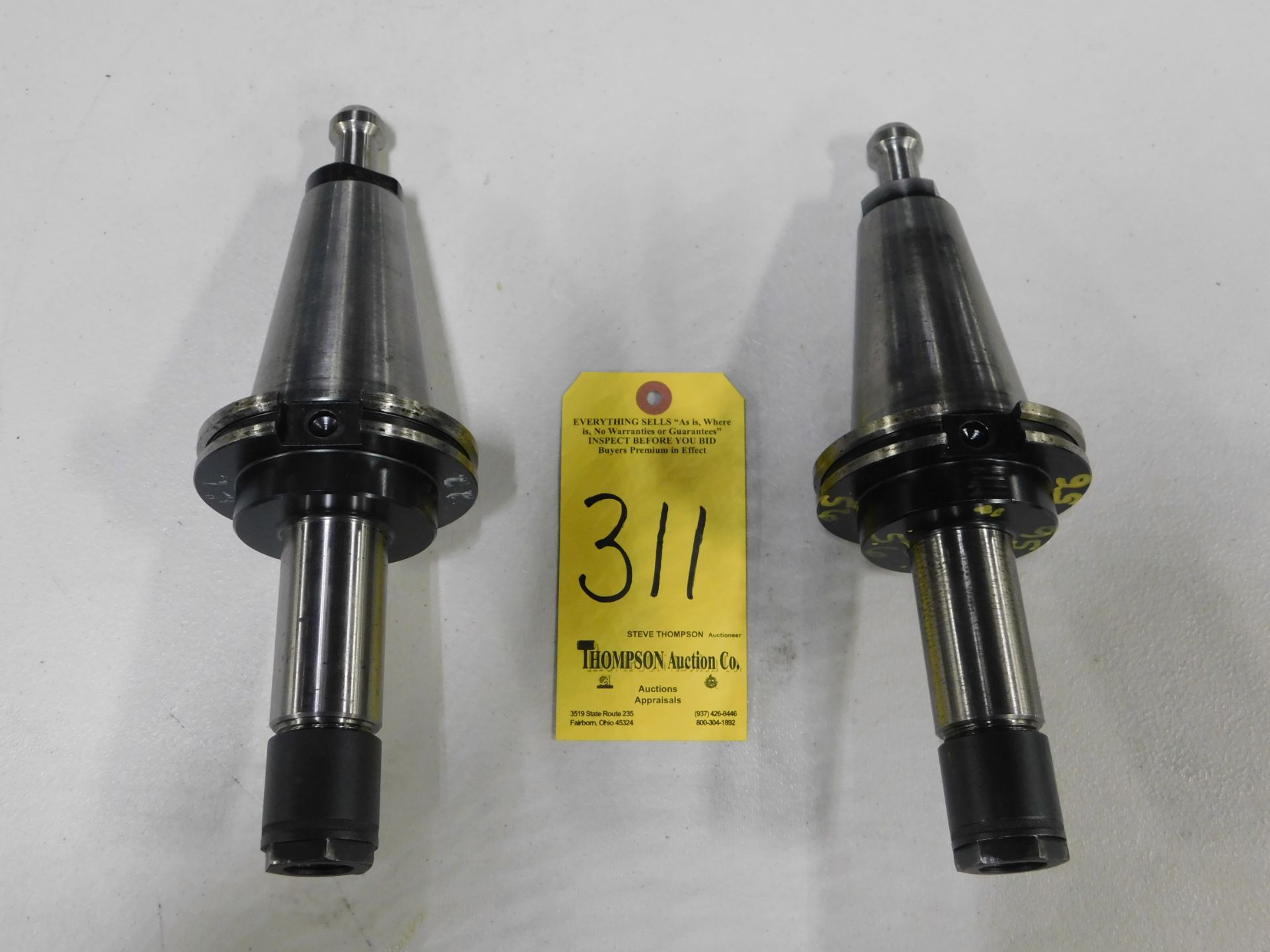 (2) Cat 50 Collet Holders for 180DA Collets