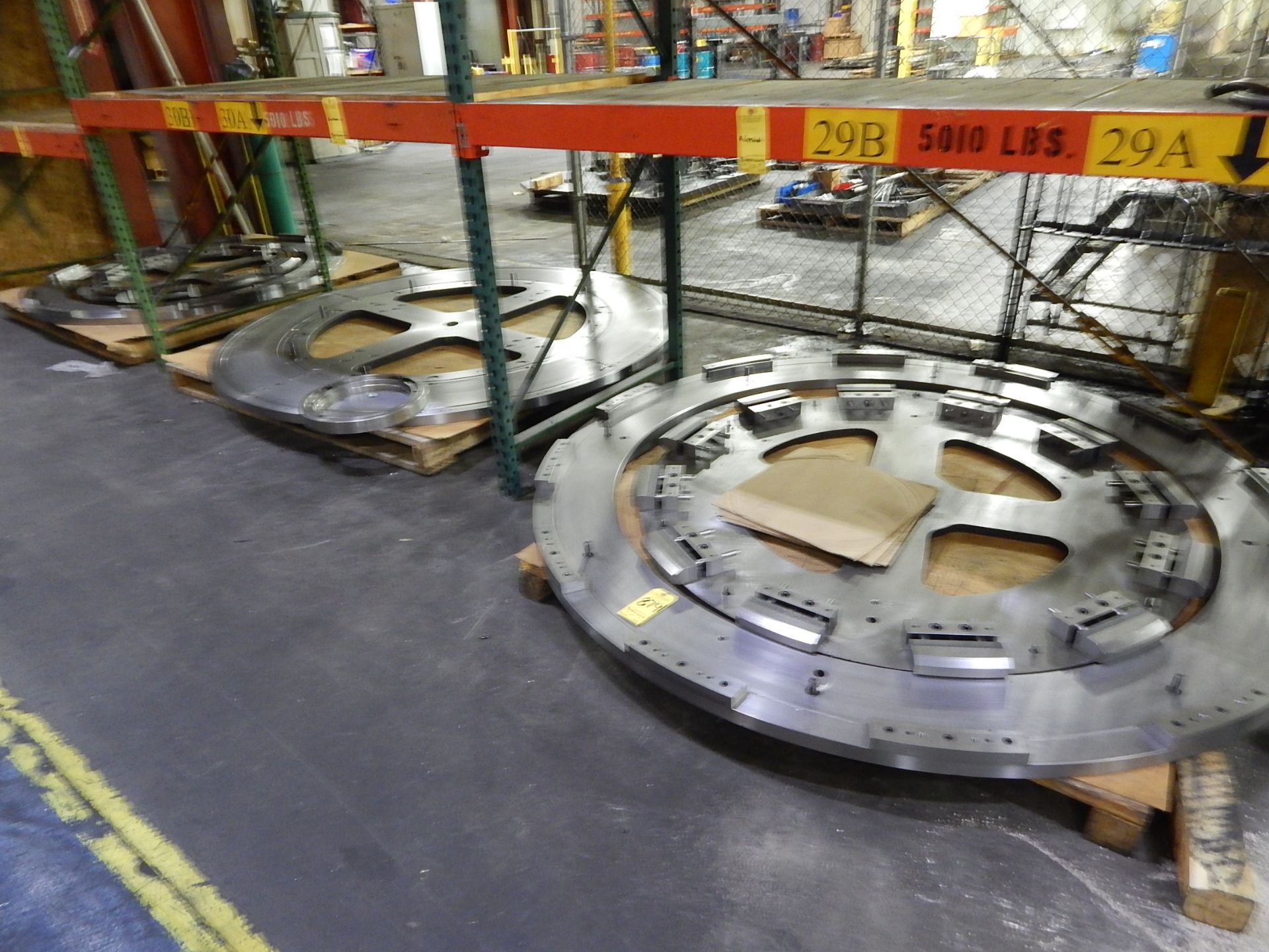 (3) Large Diameter Fixture Plates