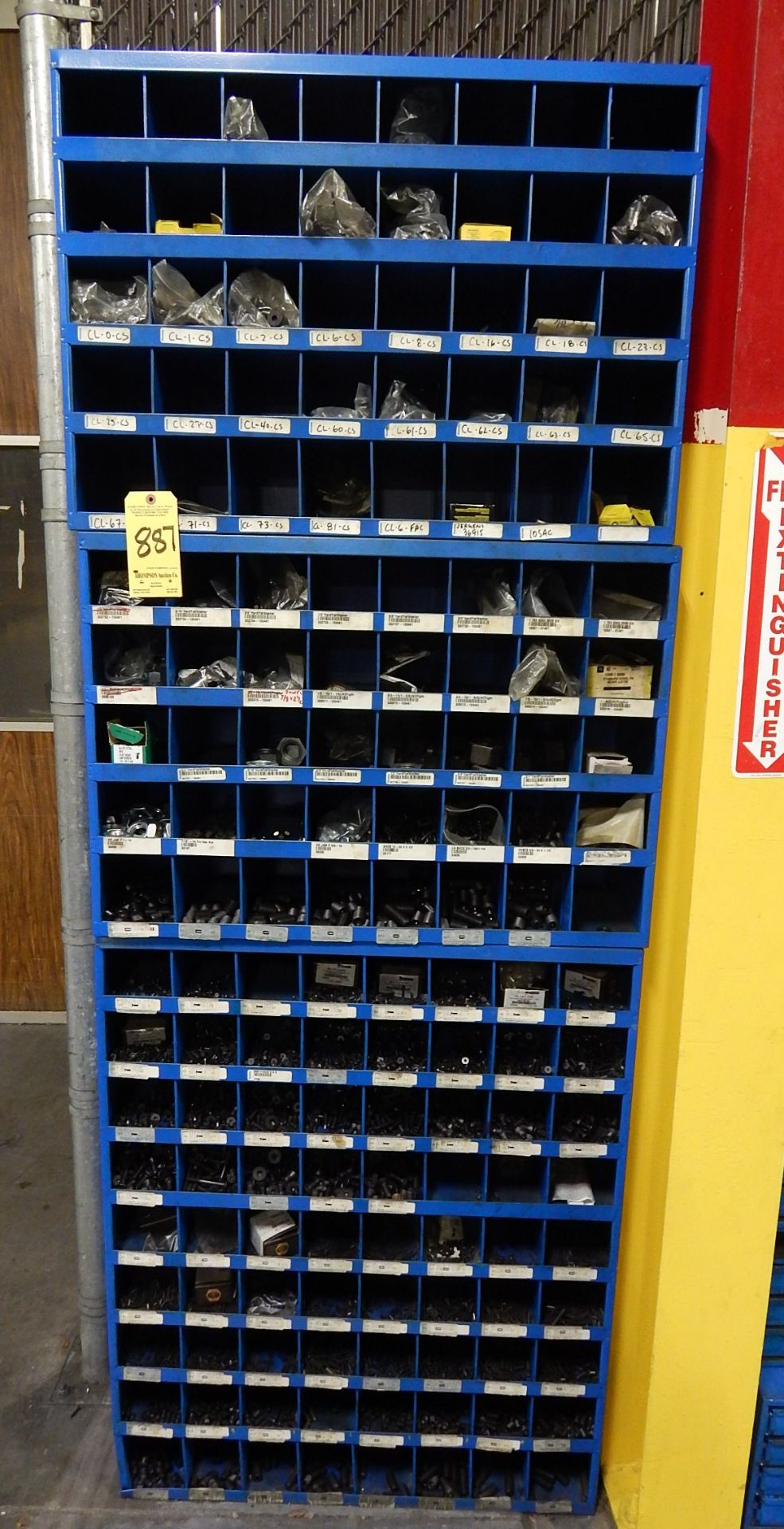 Fastenal Cabinet and Contents, Fastening Items and Hardware