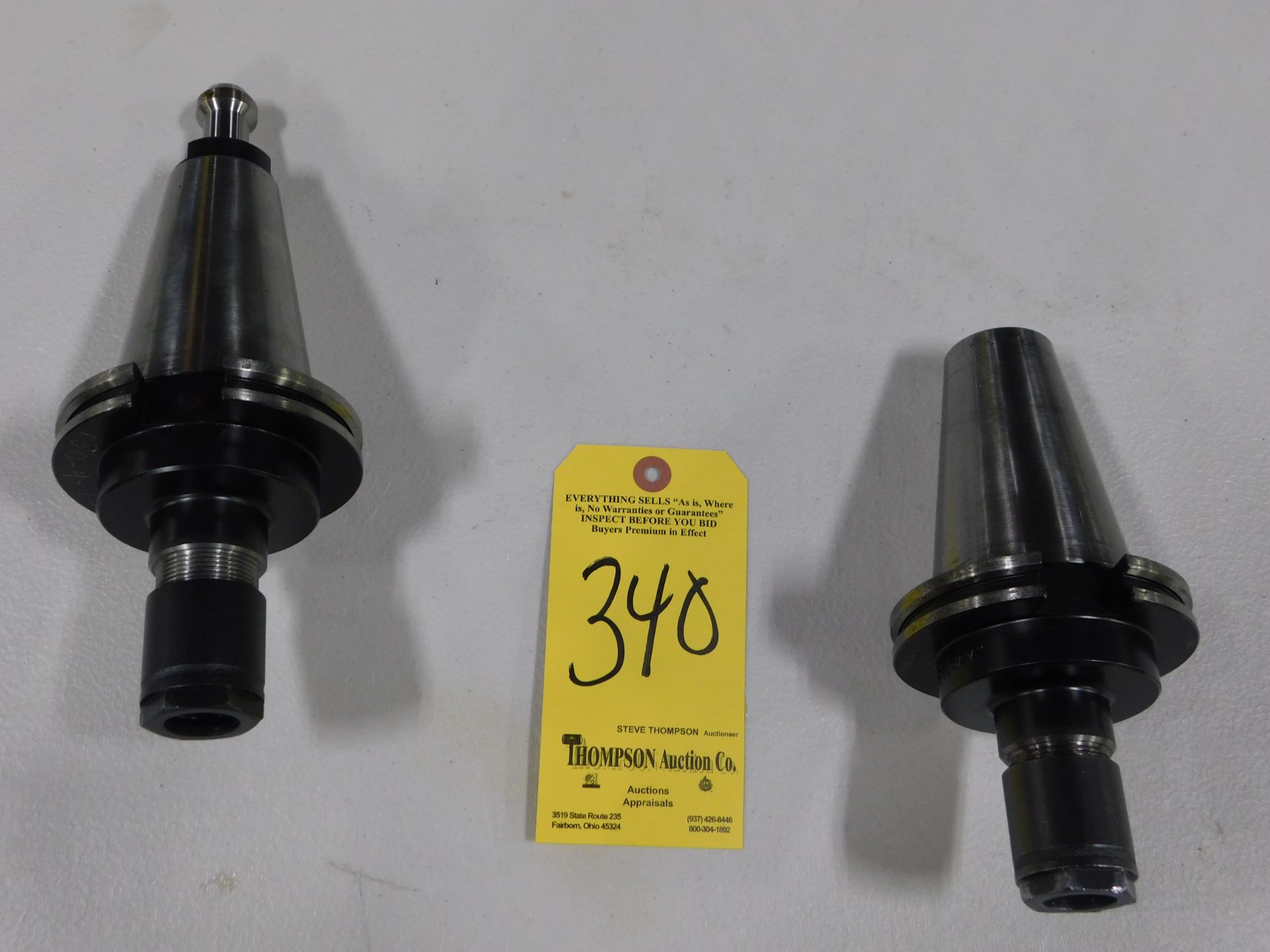 (2) Cat 50 Collet Holders for 180DA Collets