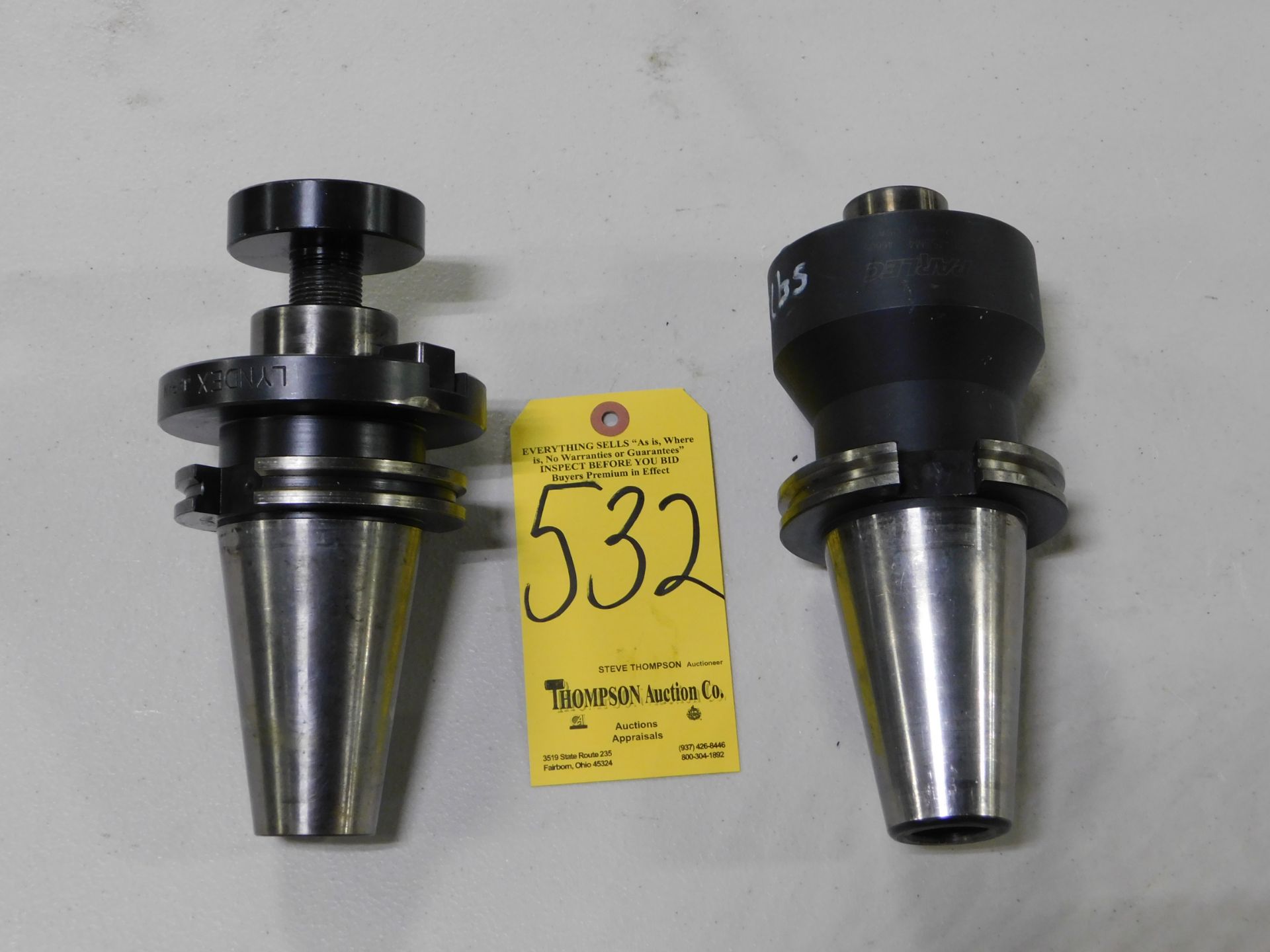 (2) Cat 50 Taper Face Mill/Shell Mill Arbors