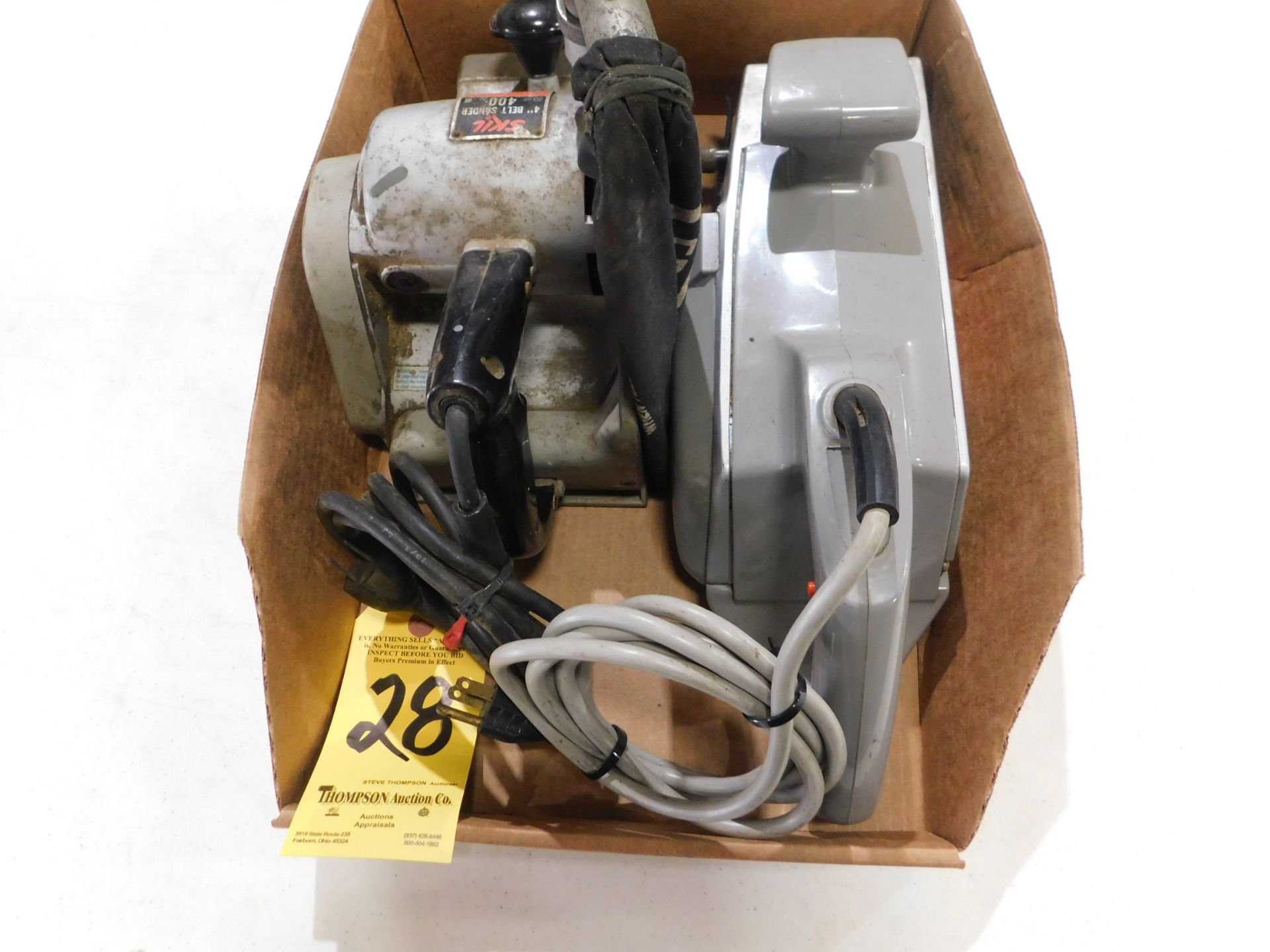 Skill 4" Belt Sander, Black & Decker 3" Belt Sander