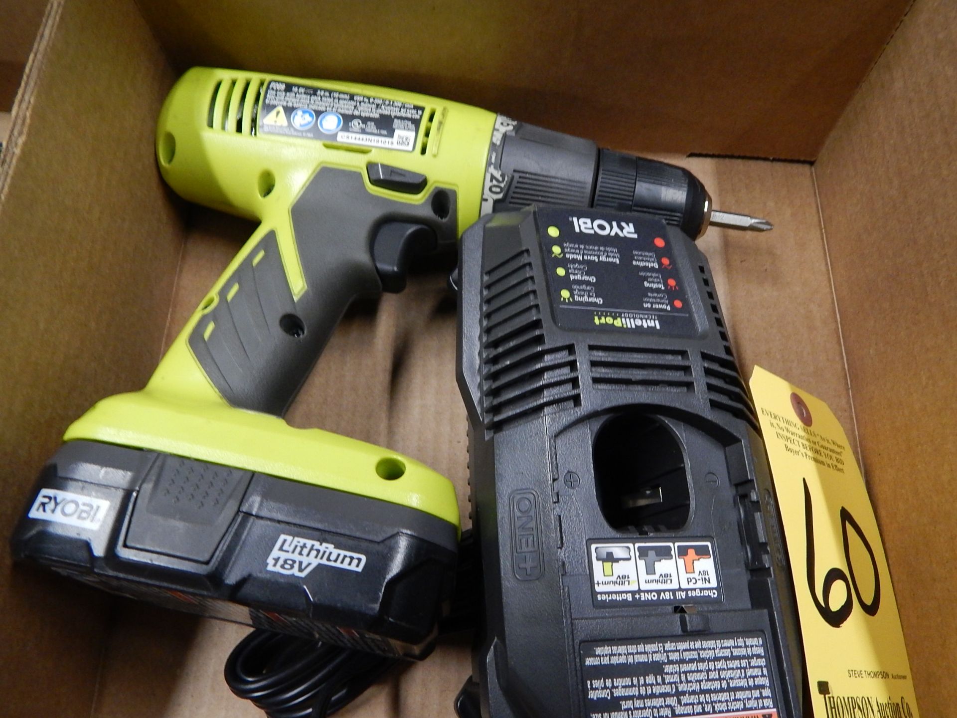 Ryobi 18 Volt Cordless Drill, with Battery and Charging Station