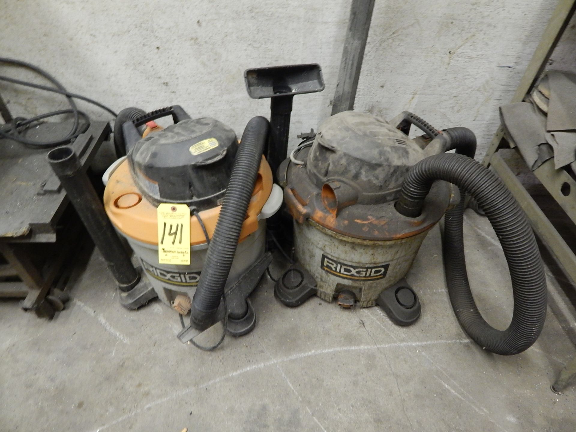 (2) Ridgid Shop Vacs