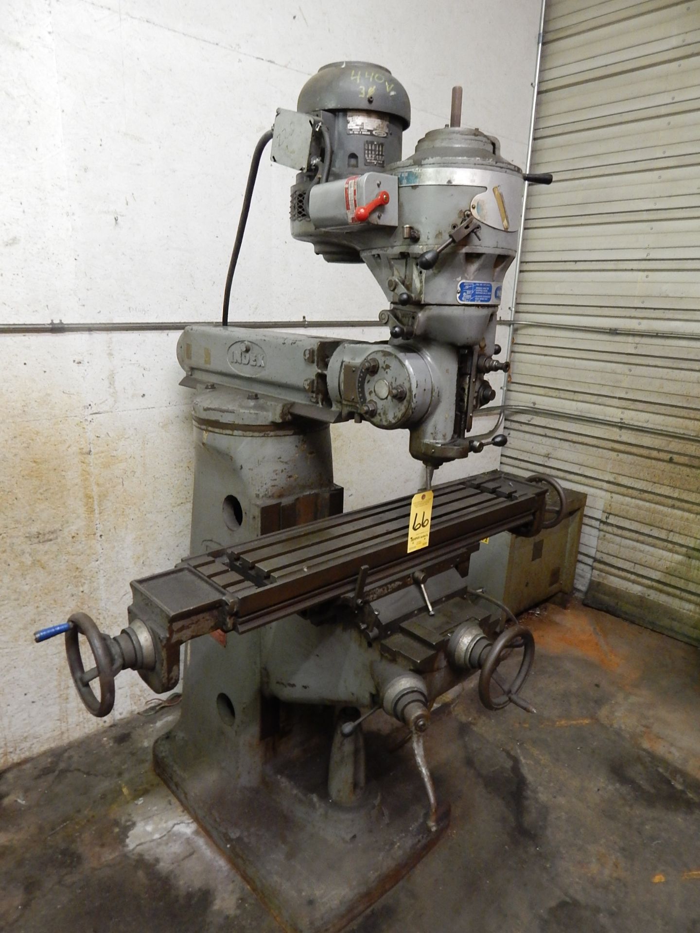 Index Model 747 Vertical Mill, s/n 15555, Loading Fee $150.00