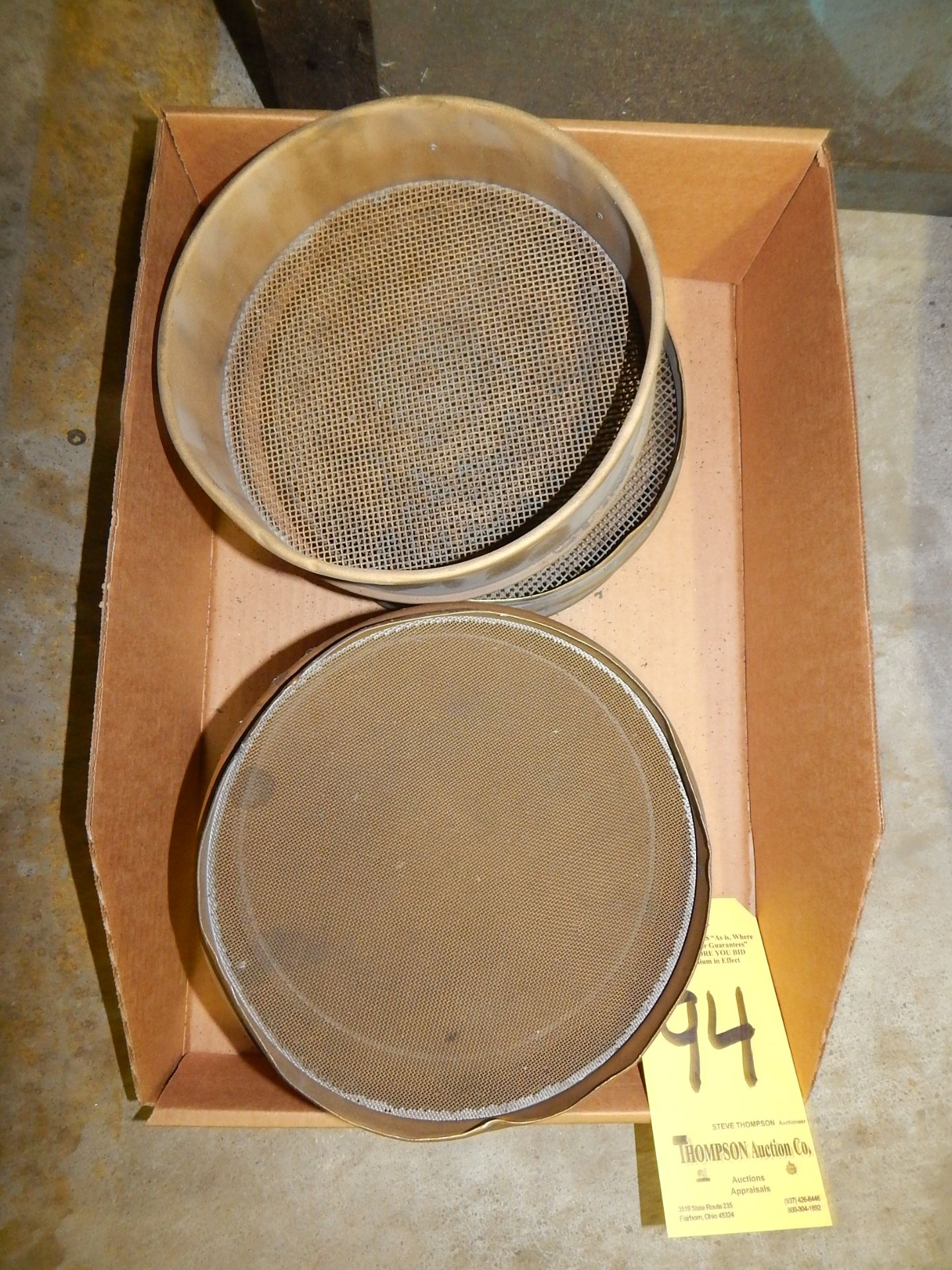 Lot, Fisher Scientific Testing Sieves