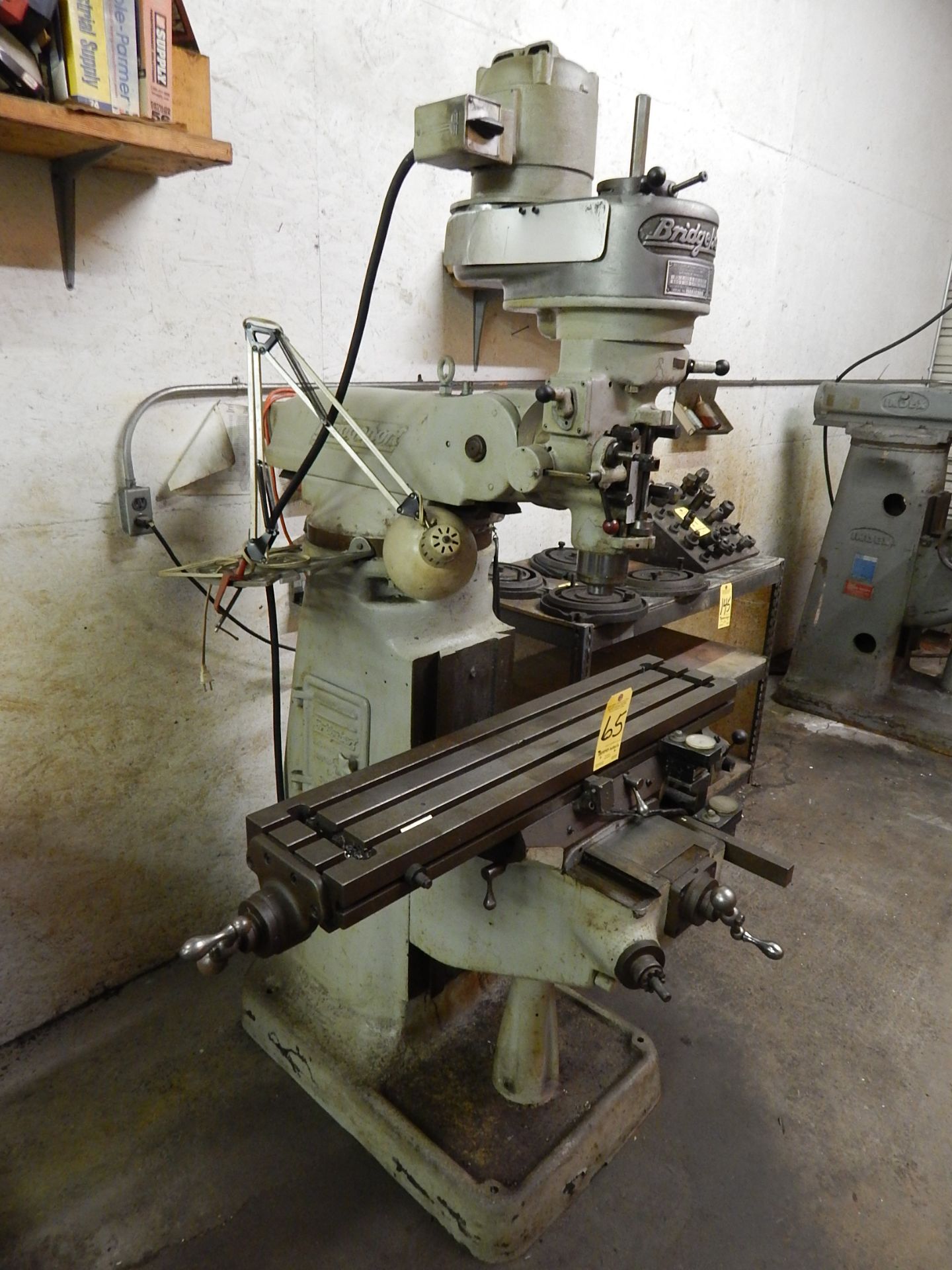 Bridgeport 1 HP, Step Pulley Vertical Mill, s/n BR32344, Servo Table Feed, Trav-A-Dials Loading Fee - Image 2 of 5