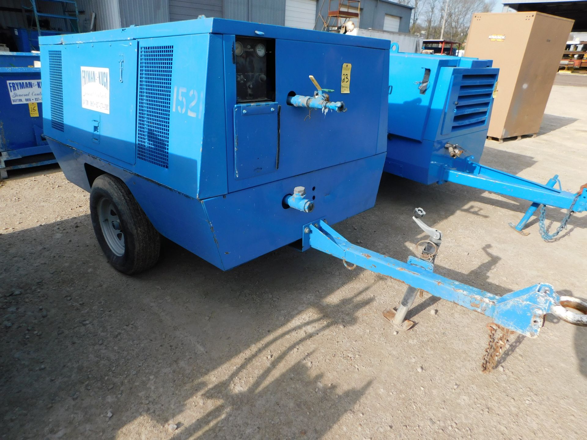 Sullair Trailer Mounted Air Compressor 4 Cylinder Diesel