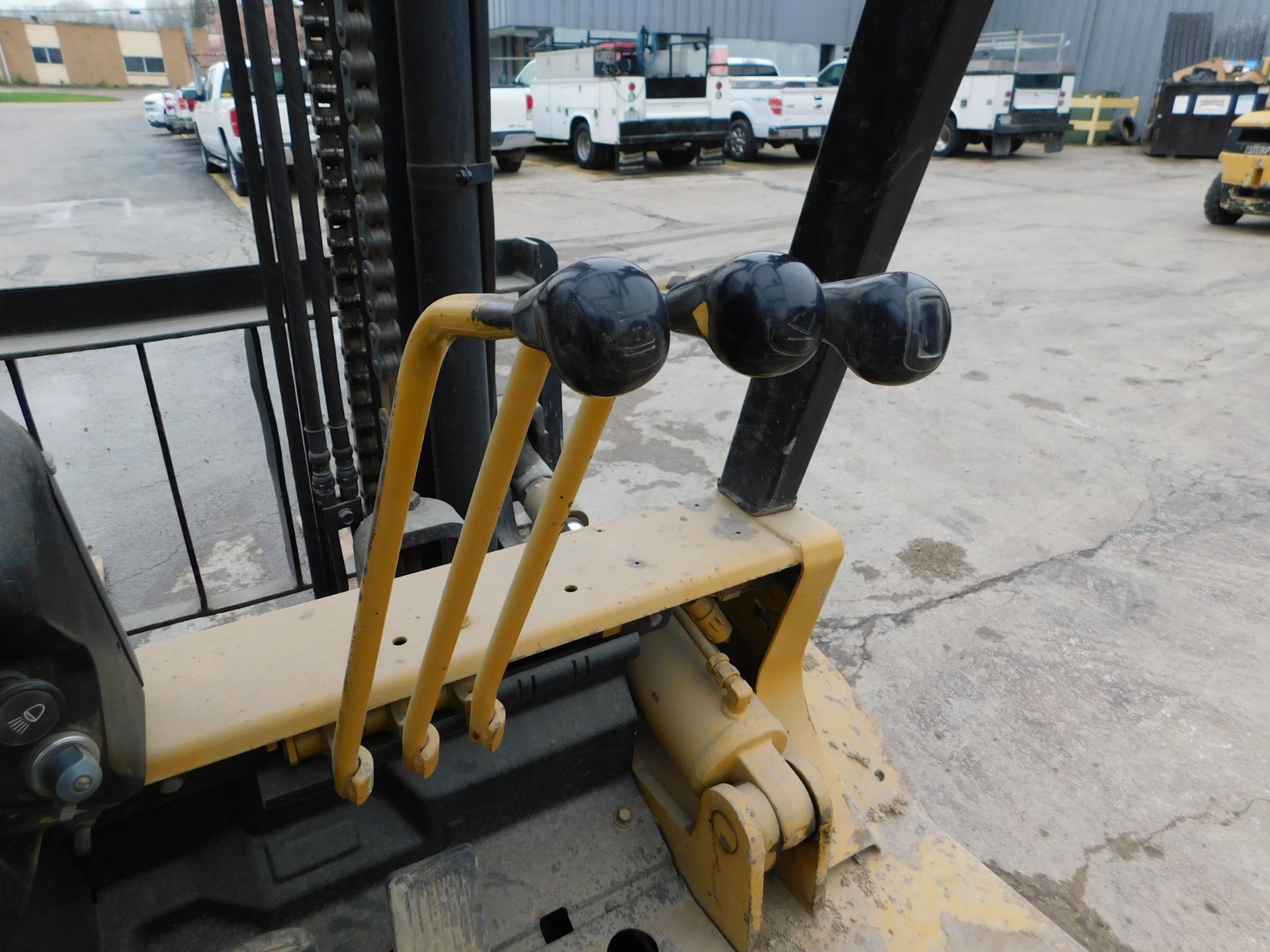 CAT Fork Lift Model DP45, Diesel Fuel, Solid Pneumatics, 2-Stage Mast, with Side Shift, 66" Forks, - Image 11 of 17