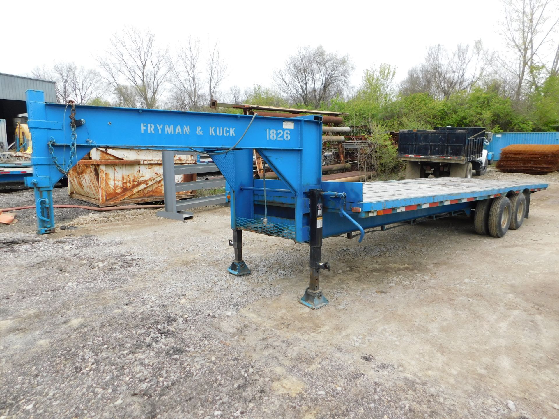 Gooseneck Trailer, Tandem Axle with Duals, 8' Wide x 26' Long, Wood Deck