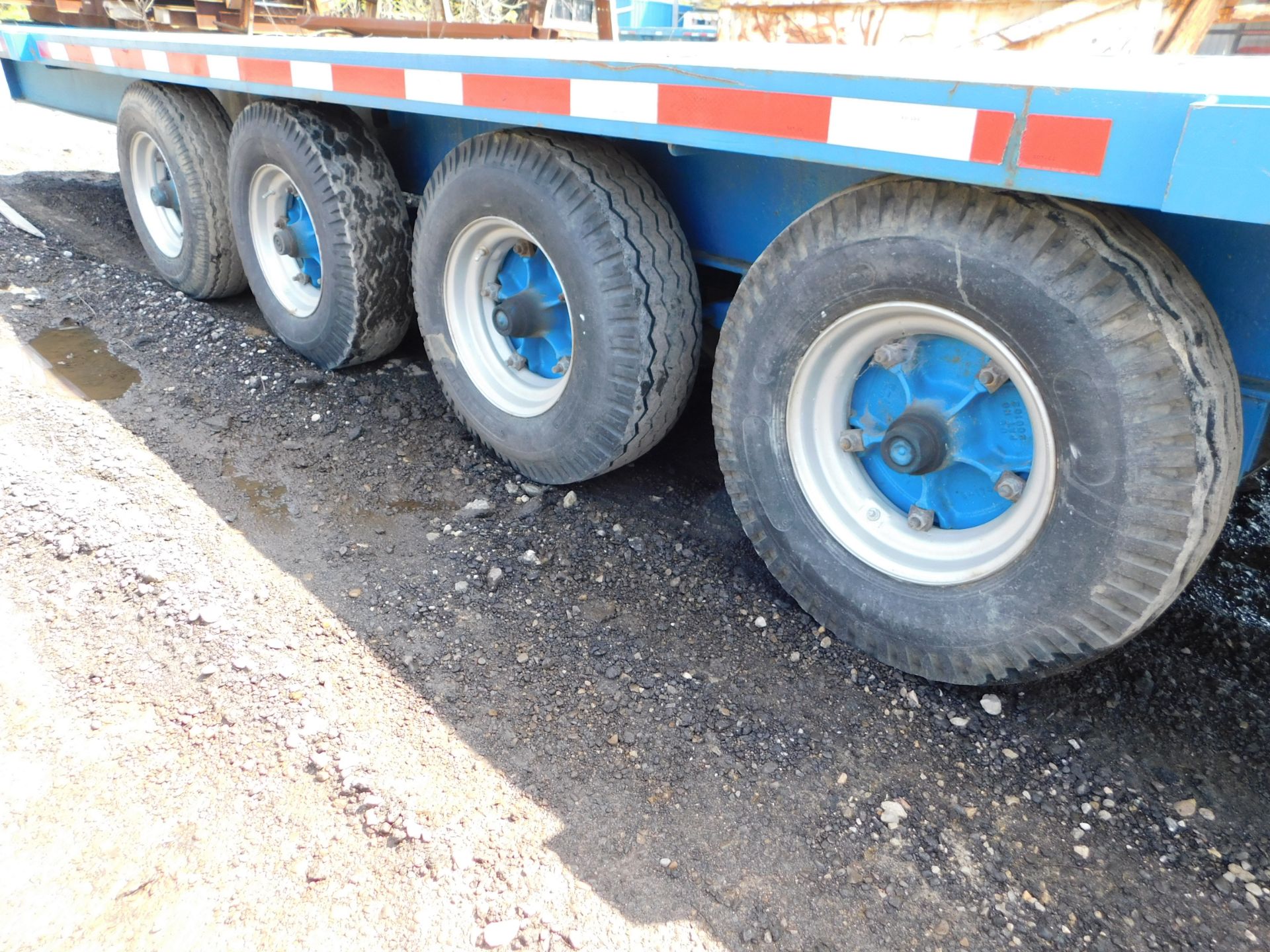 8' x 40' Flat Bed Tongue Pull Trailer, Wood Deck, Quad-Axle, 8-Wheels, Pintle Hitch - Image 3 of 11