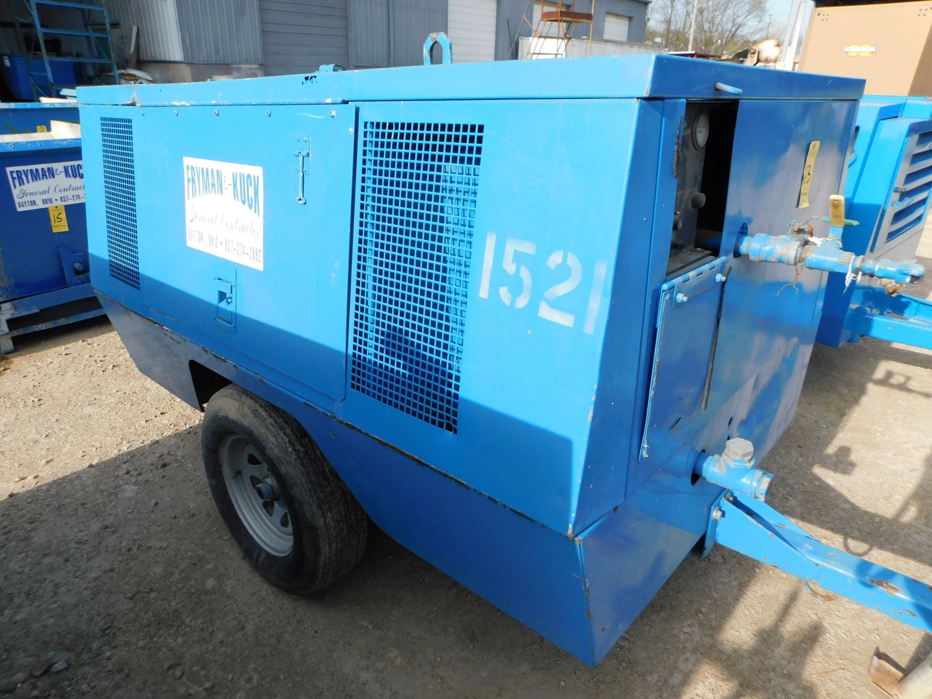 Sullair Trailer Mounted Air Compressor 4 Cylinder Diesel - Image 2 of 14