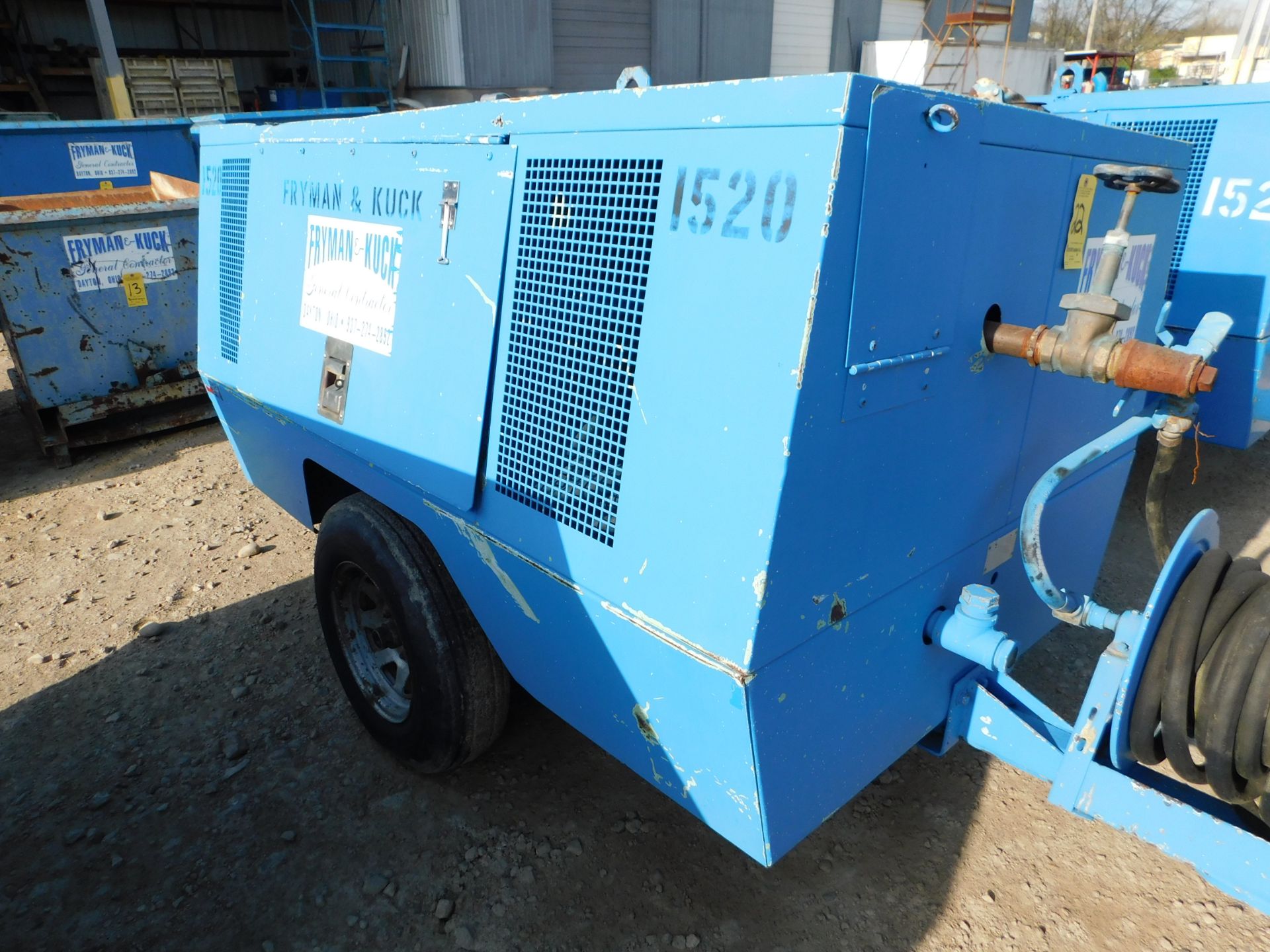 Sullair Trailer Mounted Air Compressor Model 185DPQ, John Deere 4 Cylinder Diesel, S/N 004-118934 - Image 2 of 15