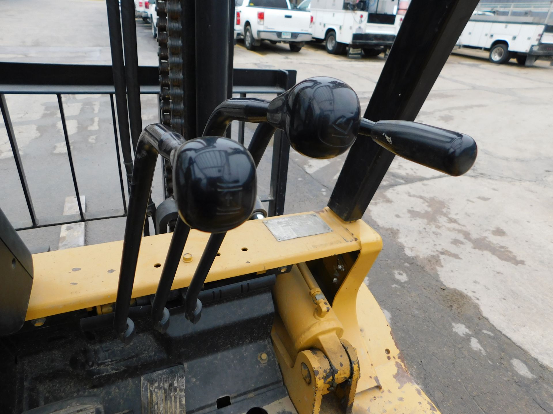 CAT Fork Lift Model DP45, Diesel Fuel, Solid Pneumatics, 2-Stage Mast, with Side Shift, 66" Forks, - Image 11 of 20