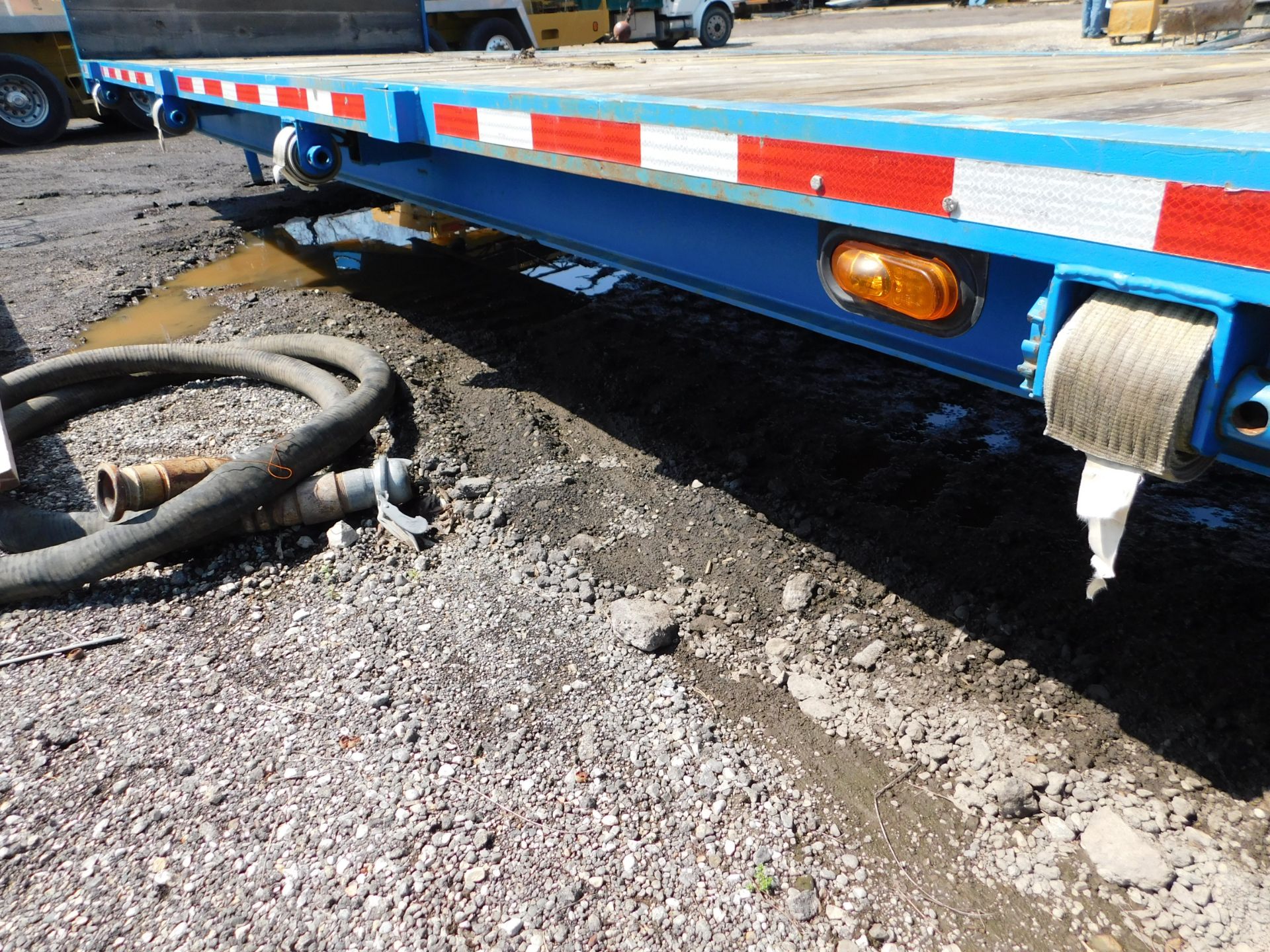 8' x 40' Flat Bed Tongue Pull Trailer, Wood Deck, Quad-Axle, 8-Wheels, Pintle Hitch - Image 8 of 11