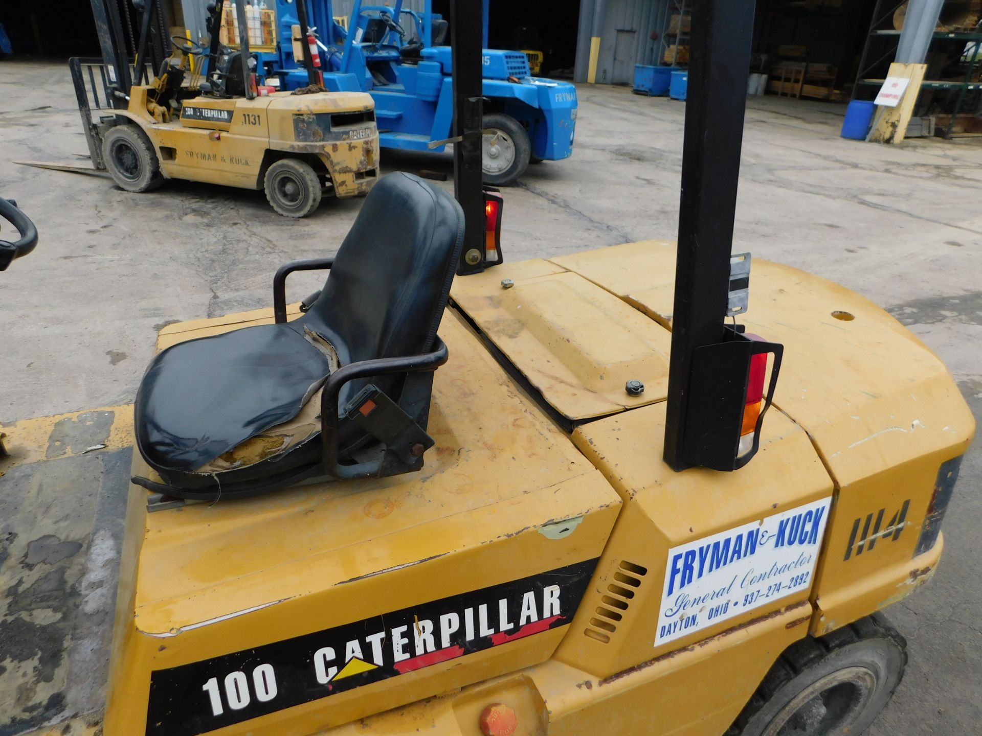 CAT Fork Lift Model DP45, Diesel Fuel, Solid Pneumatics, 2-Stage Mast, with Side Shift, 66" Forks, - Image 8 of 20