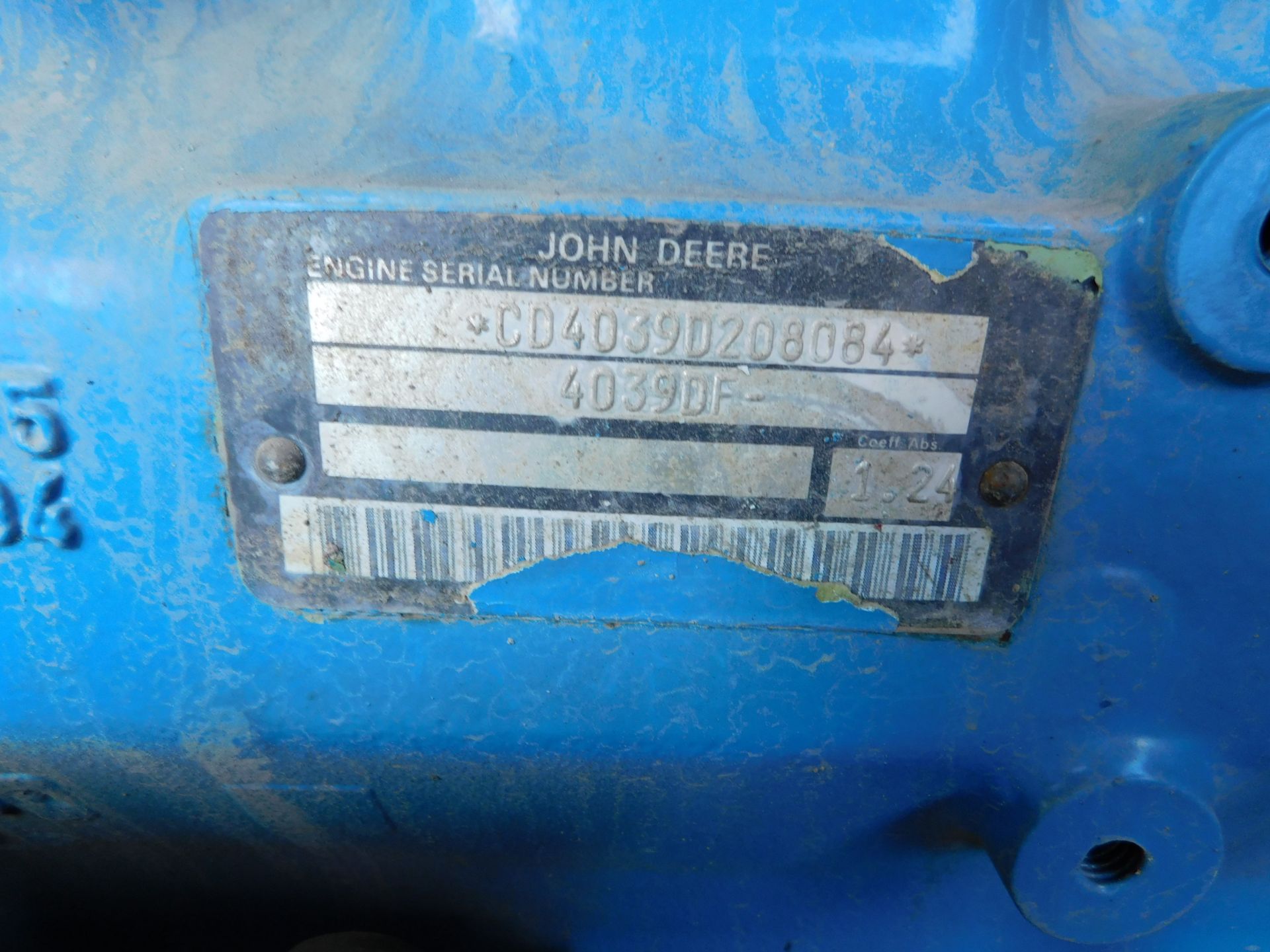 Sullair Trailer Mounted Air Compressor Model 185DPQ, John Deere 4 Cylinder Diesel, S/N 004-118934 - Image 7 of 15