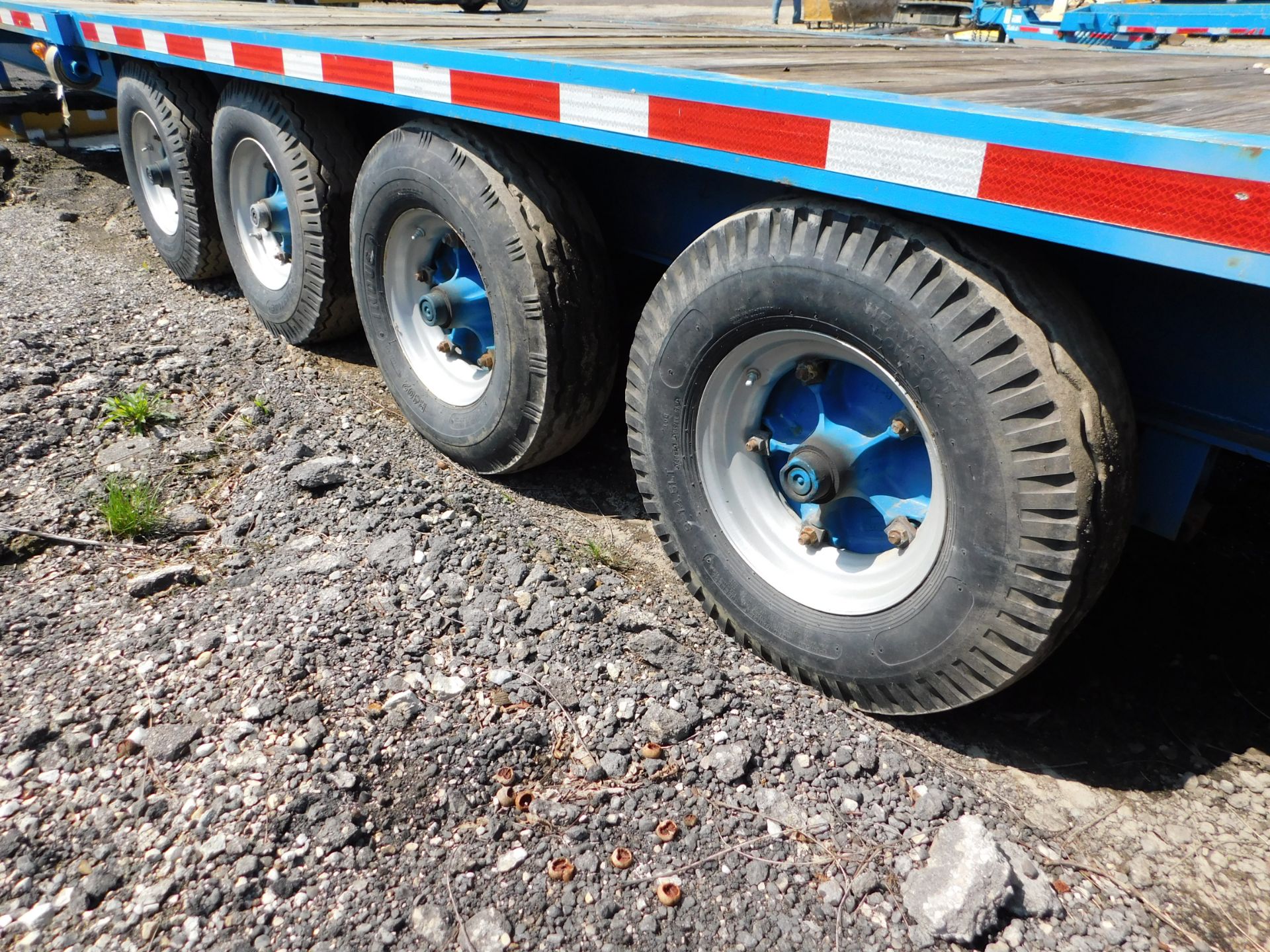 8' x 40' Flat Bed Tongue Pull Trailer, Wood Deck, Quad-Axle, 8-Wheels, Pintle Hitch - Image 7 of 11