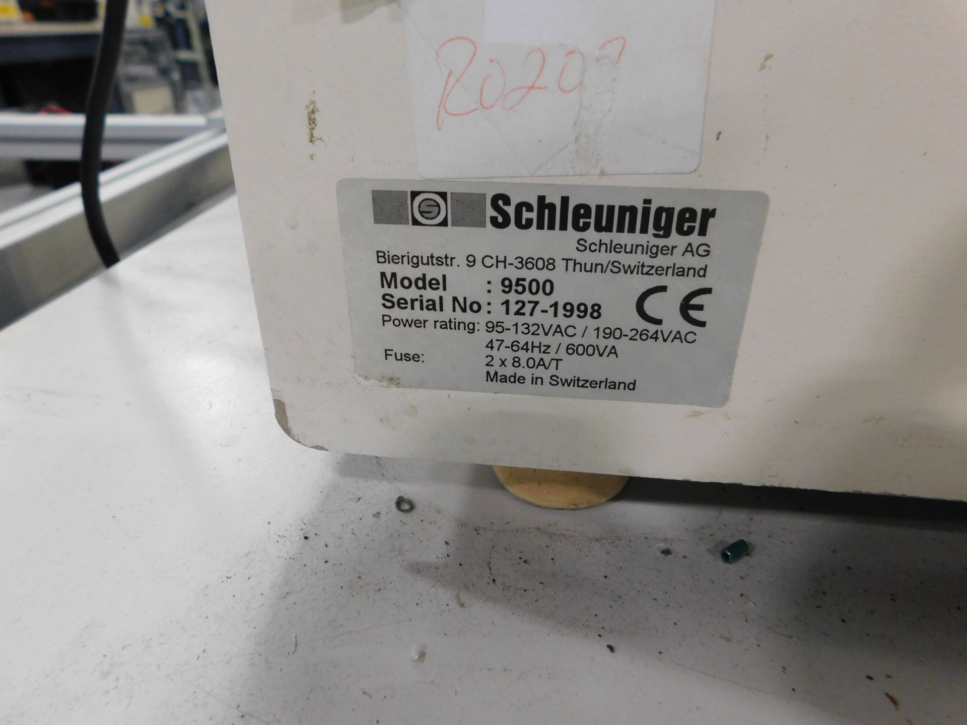 Schleuniger Model 9500 Wire Strip , s/n 127-1998, with Stand - Image 7 of 7