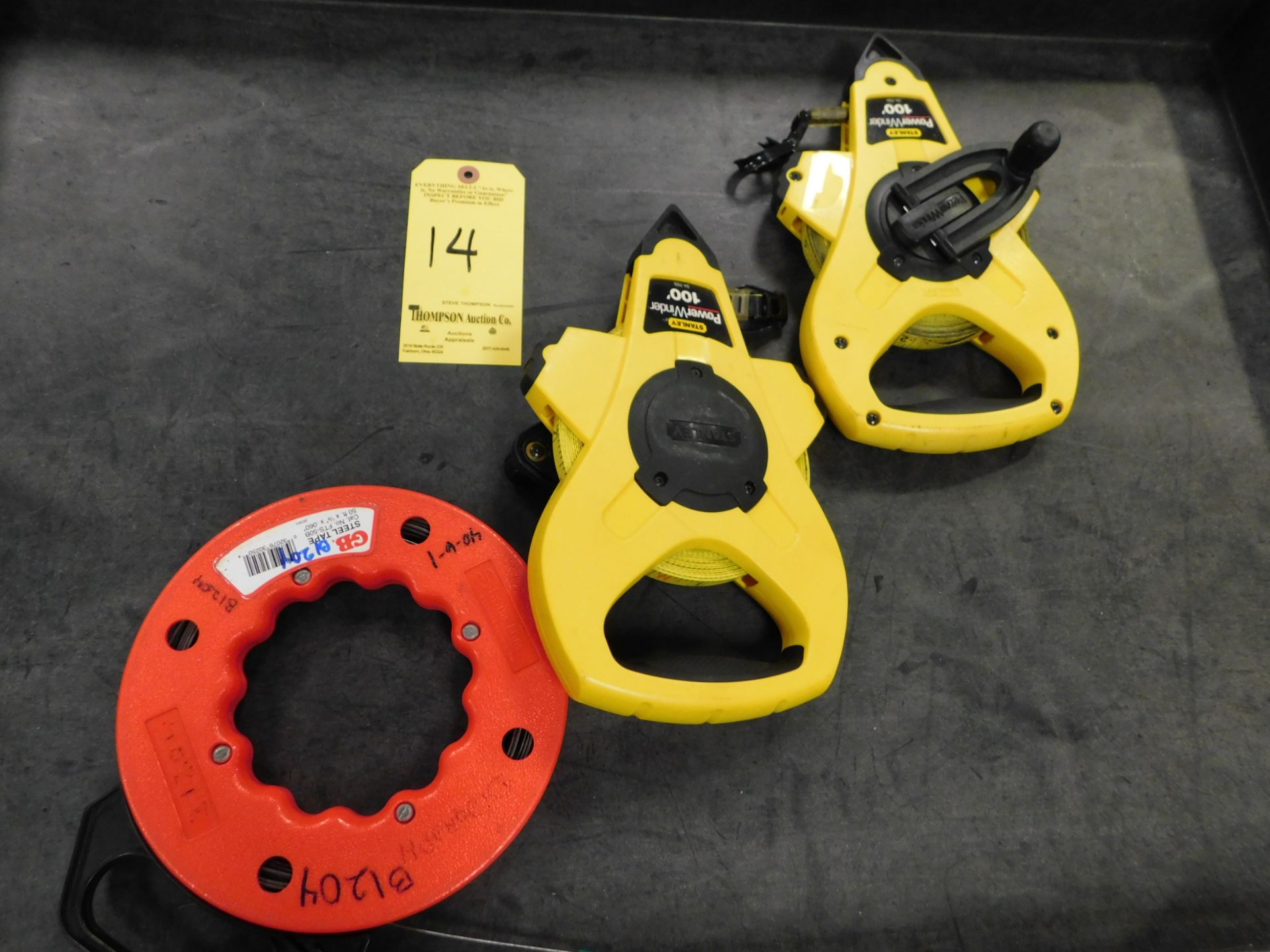 Fish Tape, (2) 100' Stanley Tape Measures