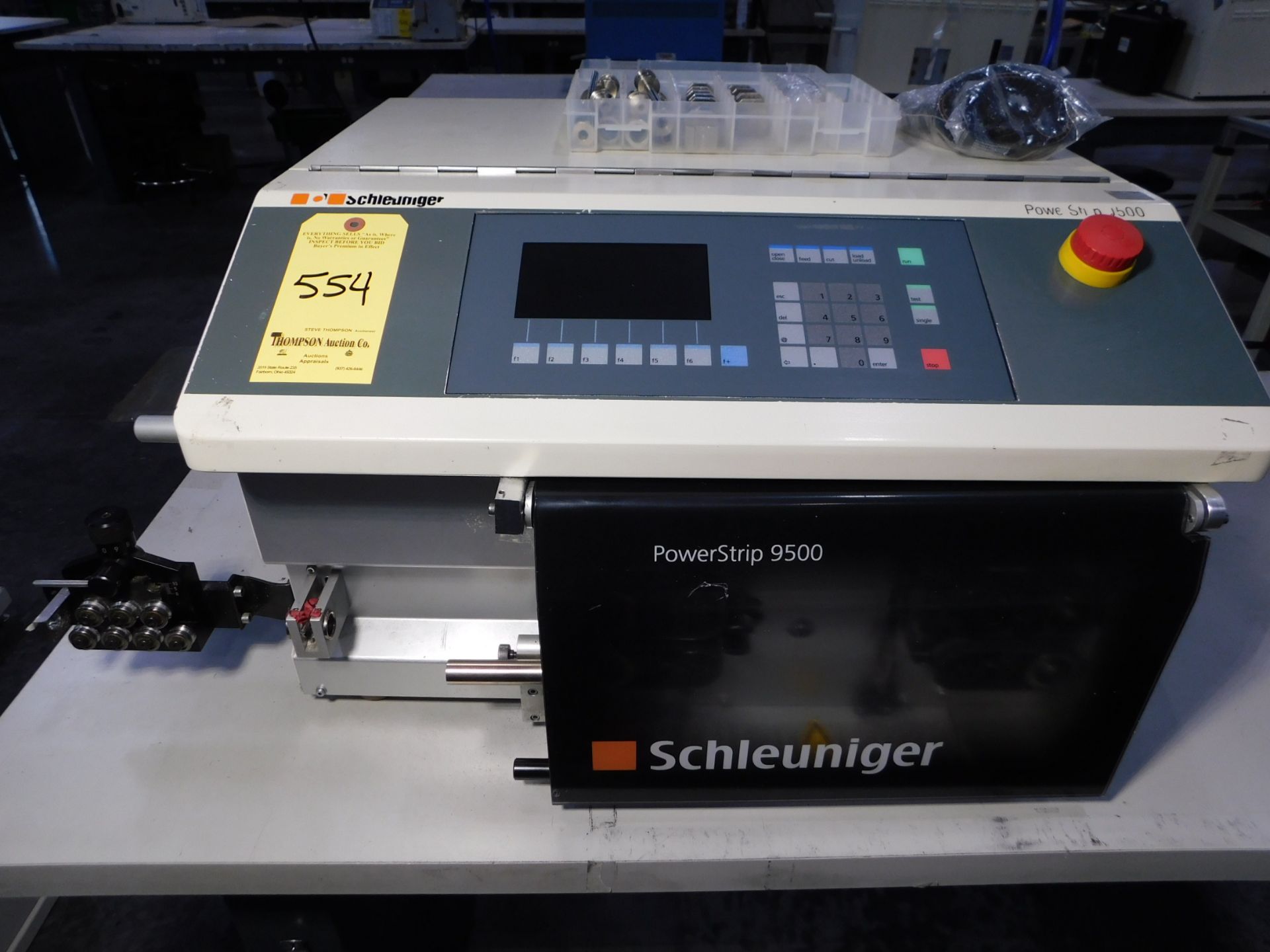 Schleuniger Model 9500 Wire Strip , s/n 127-1998, with Stand