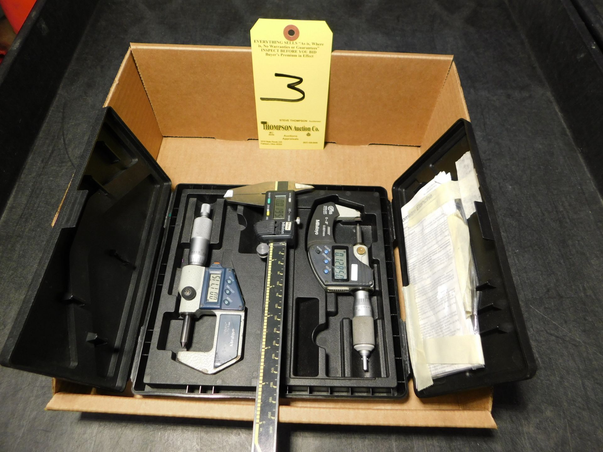 (3) Mitutoyo Micrometers