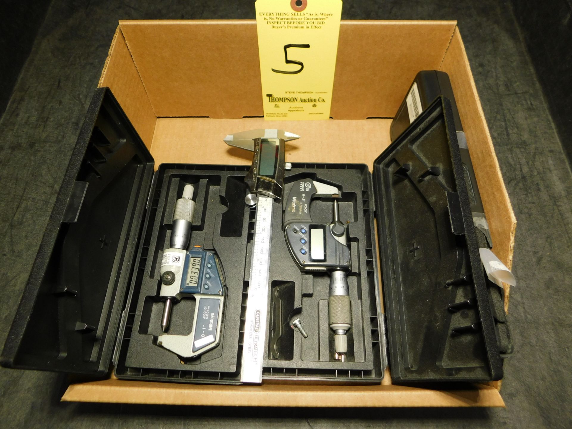 (2) Calipers, (2) Micrometers