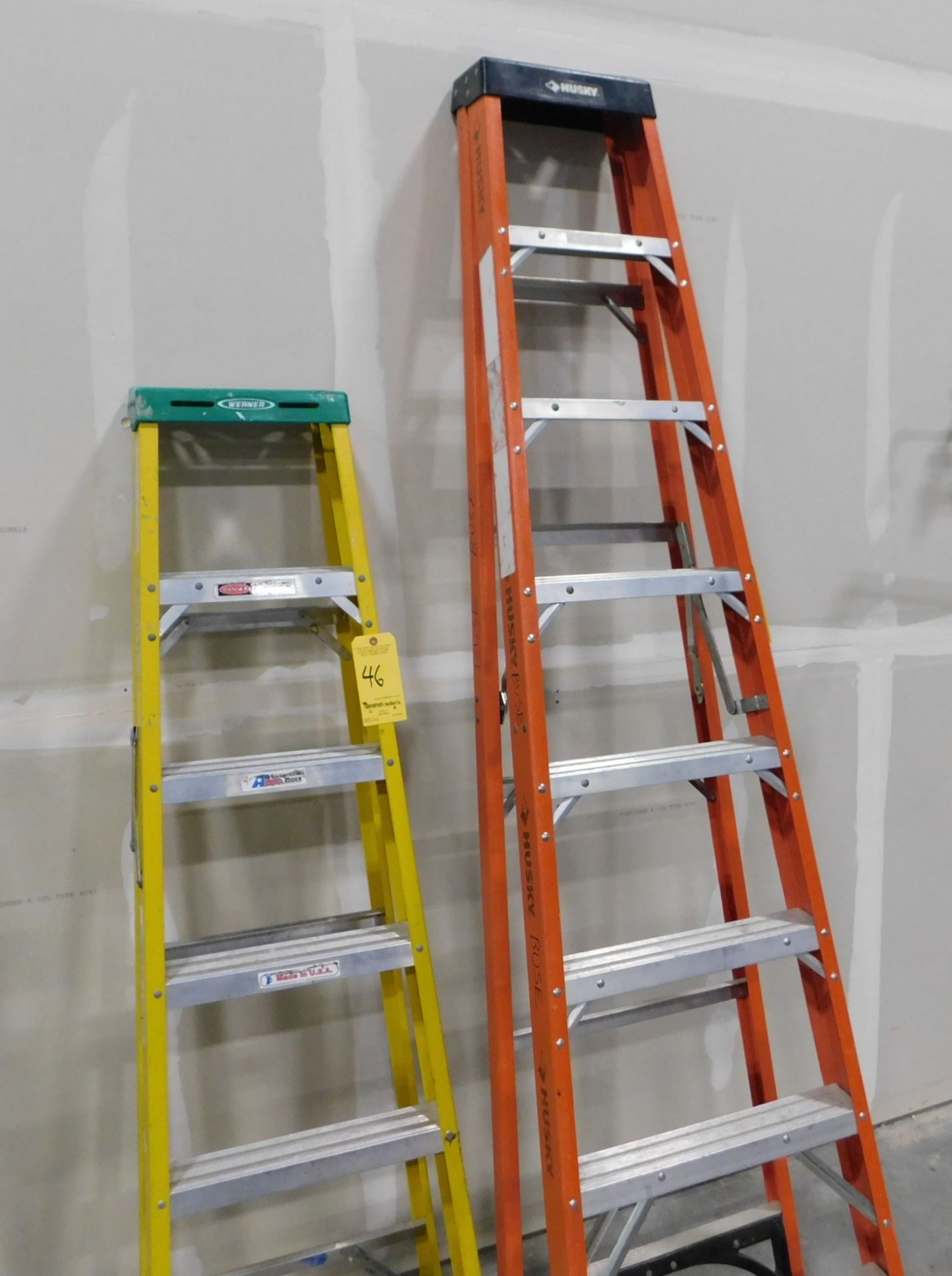 (2) Fiberglass Ladders, 6', 8'