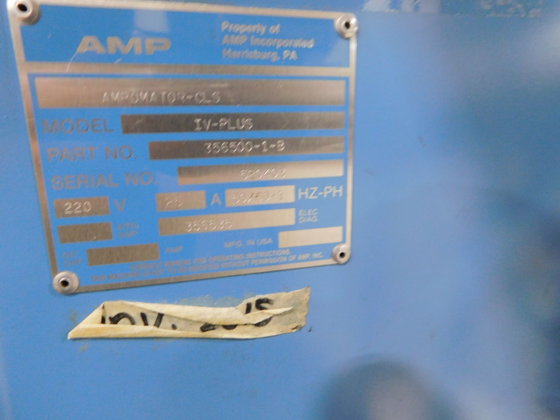 AMP Model CLS IV Wire Processing Machine, s/n 520430, Dual Head, Double G Presses - Image 7 of 15