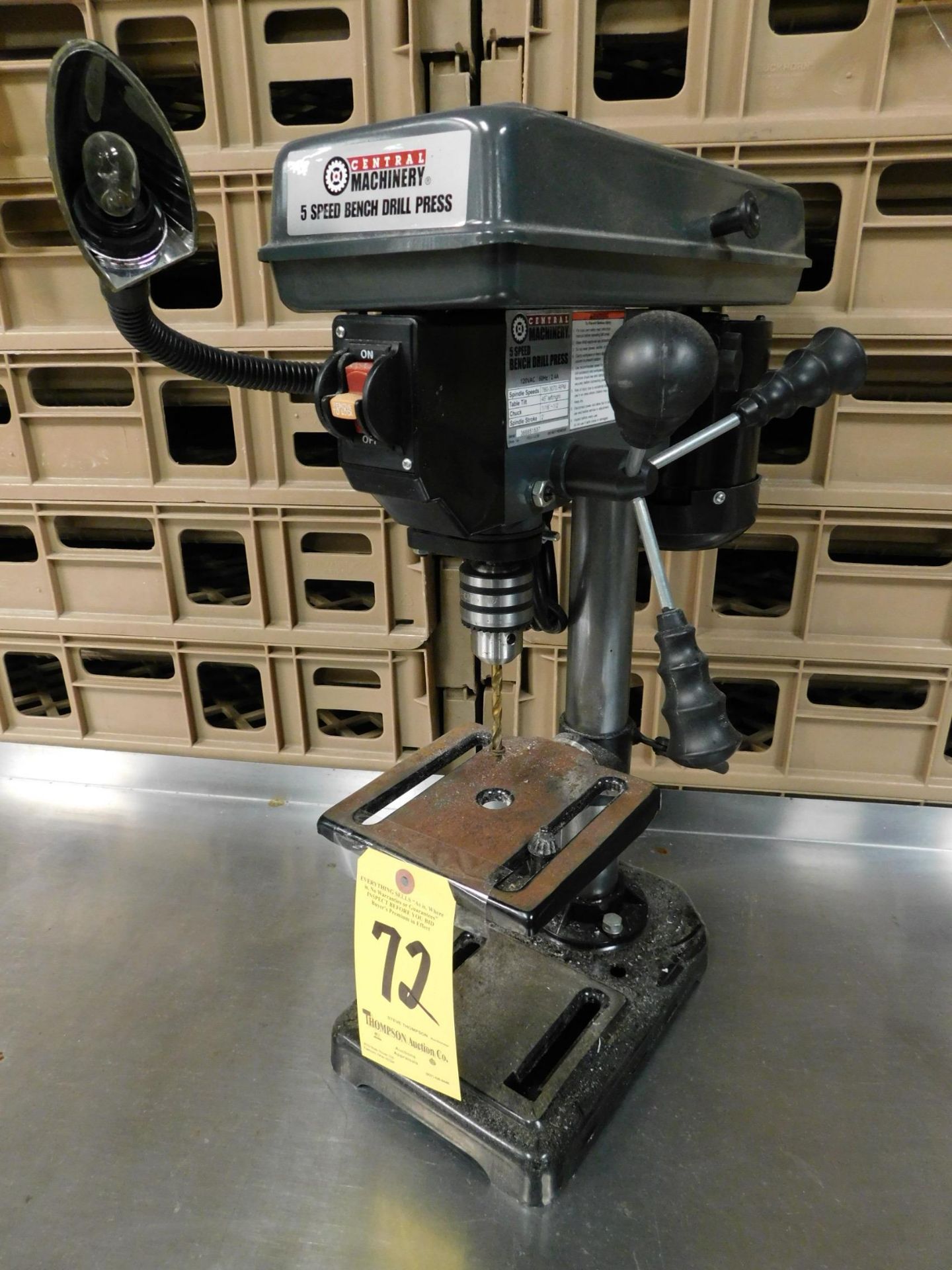 Central Machinery 8" Bench Model Drill Press, 115V, 1 phs.