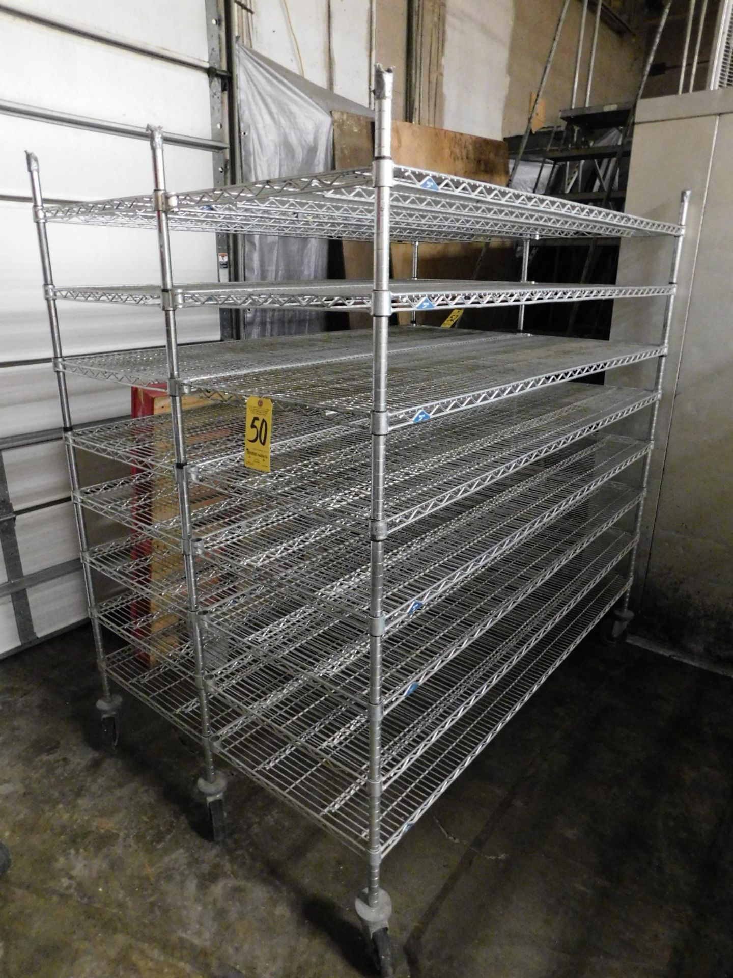 NSF Shelving Unit On Casters, 48" x 72" x 74" H