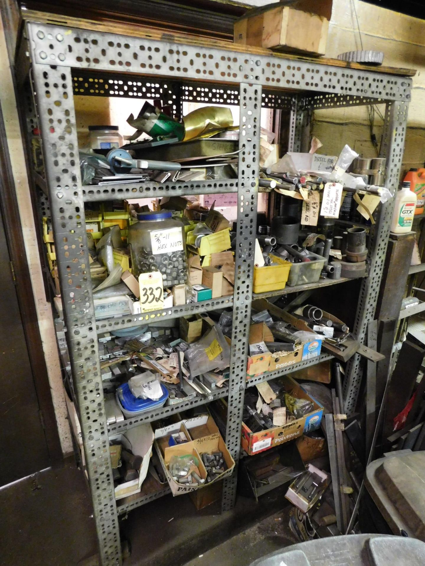 Shelving and Contents of Miscellaneous Hardware