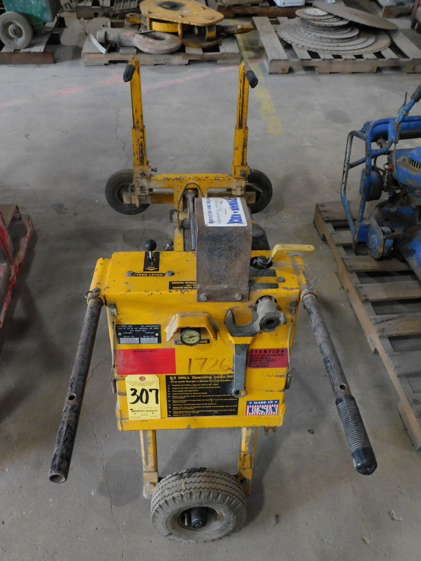 EZ Drill Model 210B Concrete Dowel Drill, Pneumatic