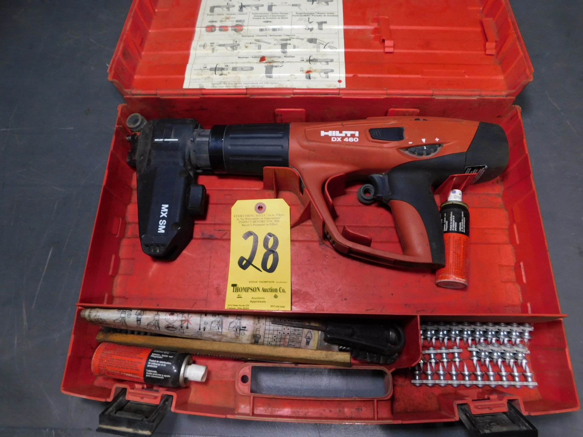 Hilti DX460 Powder Actuated Fastening Tool with Case