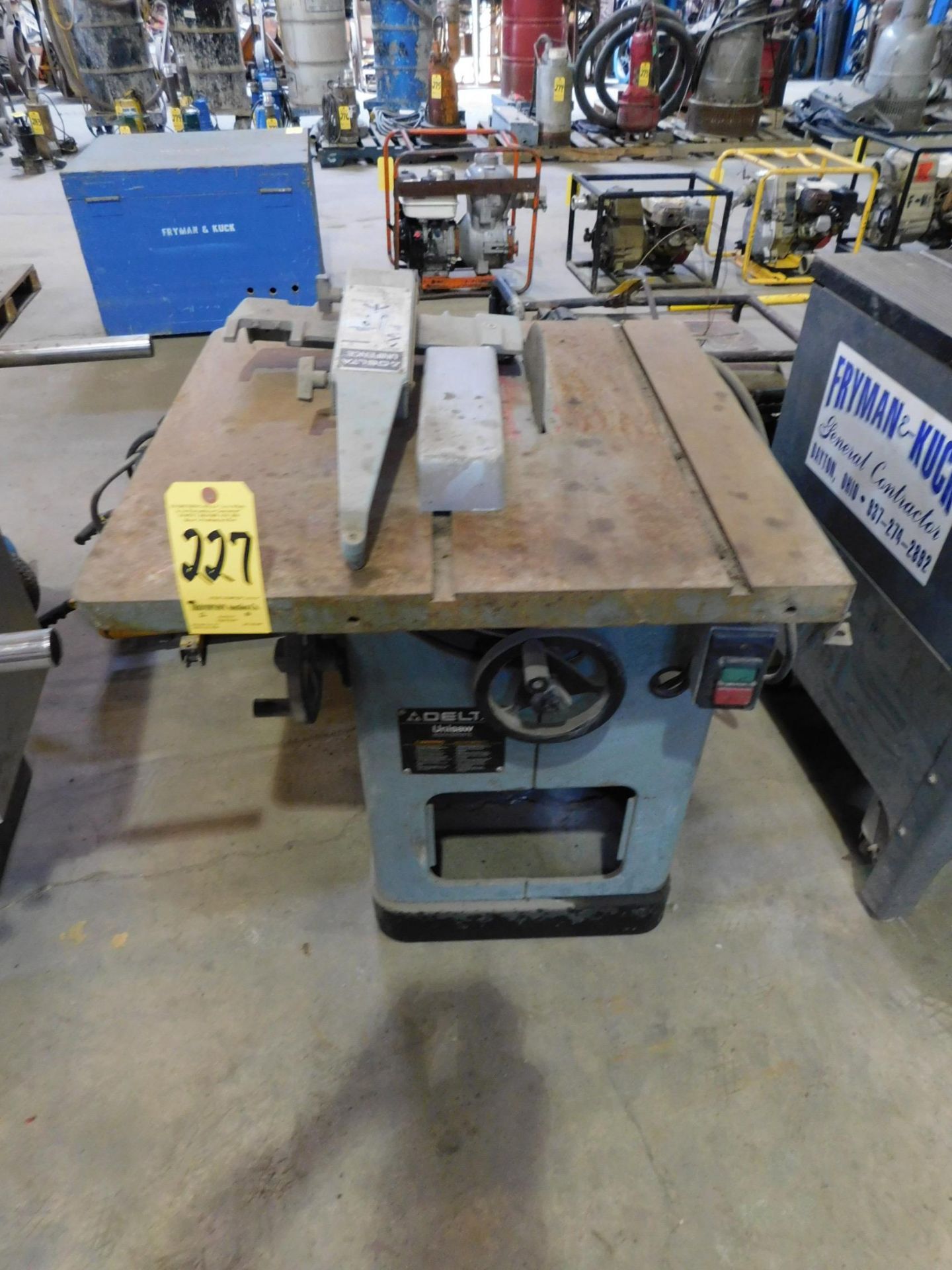 Delta Unisaw 10" Table Saw, SN 87639781, 230V, 3 phs. - Image 2 of 4