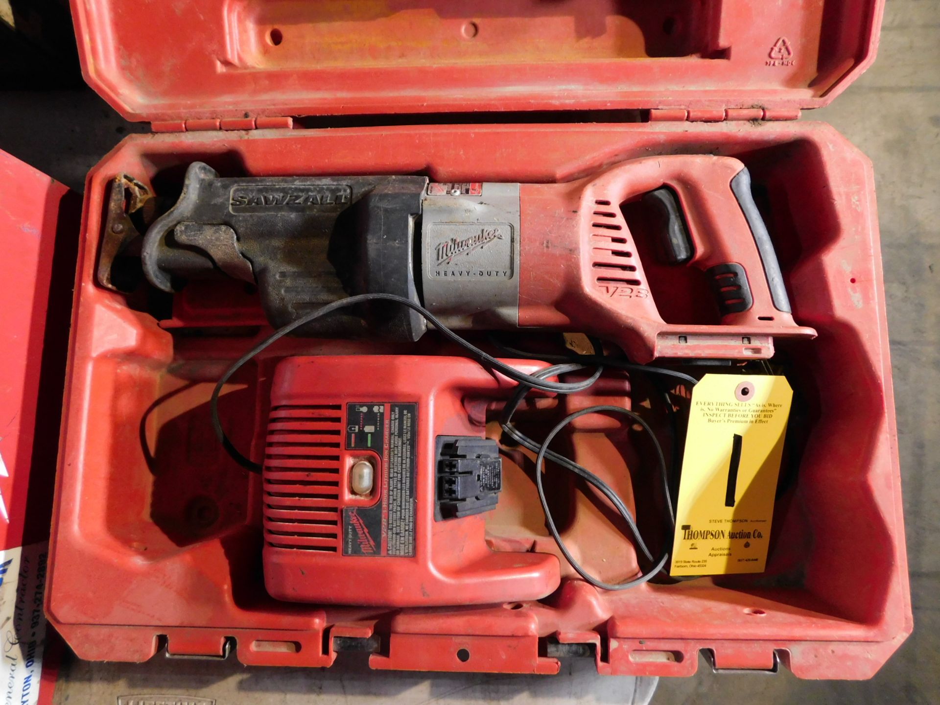 Milwaukee Cordless Sawzall with Charger and Case-NO BATTERY