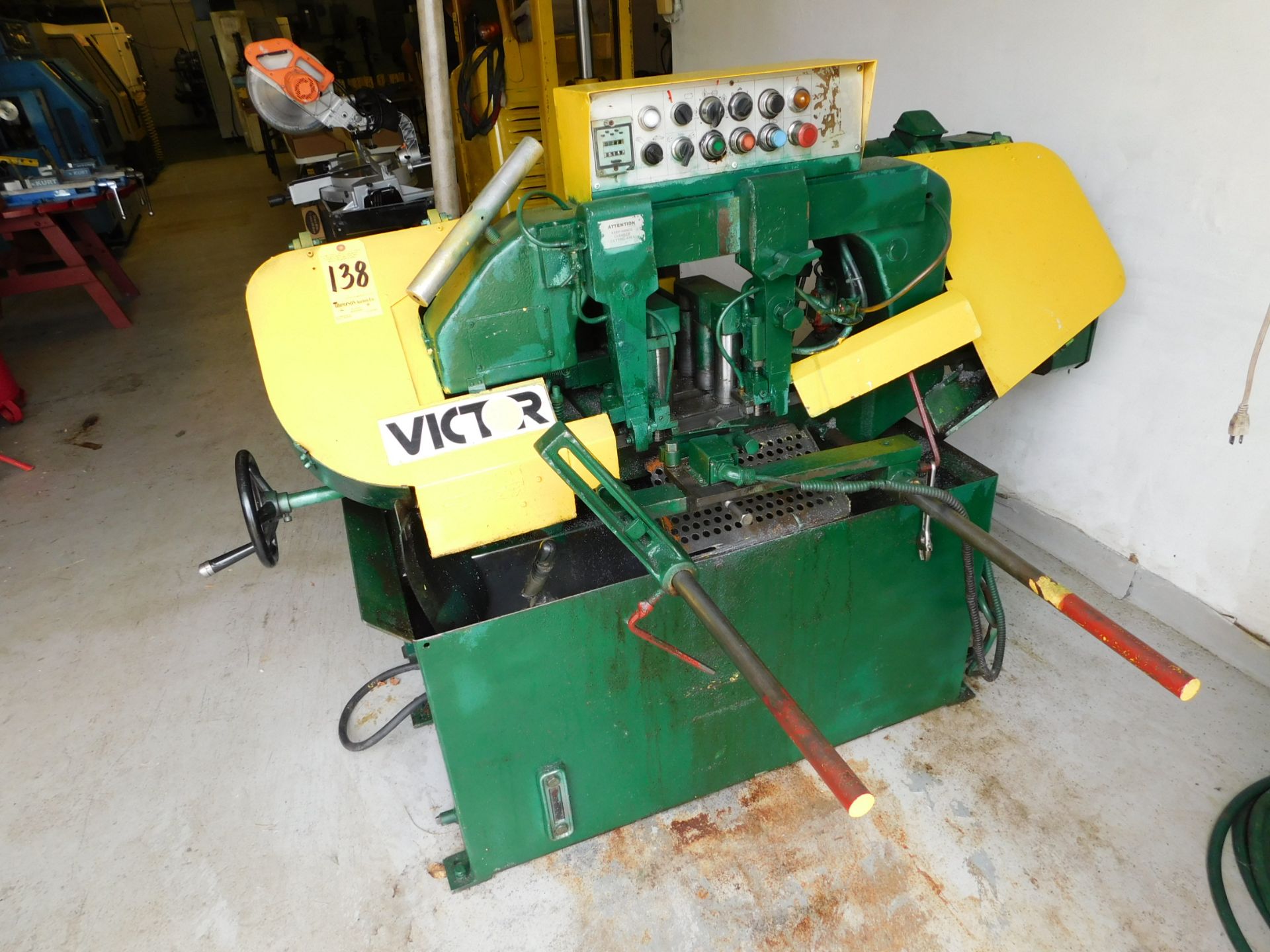 Victor Model Auto - 10H Automatic Horizontal Band Saw, s/n C848118, 10" Round Capacity, Infeed - Image 9 of 9