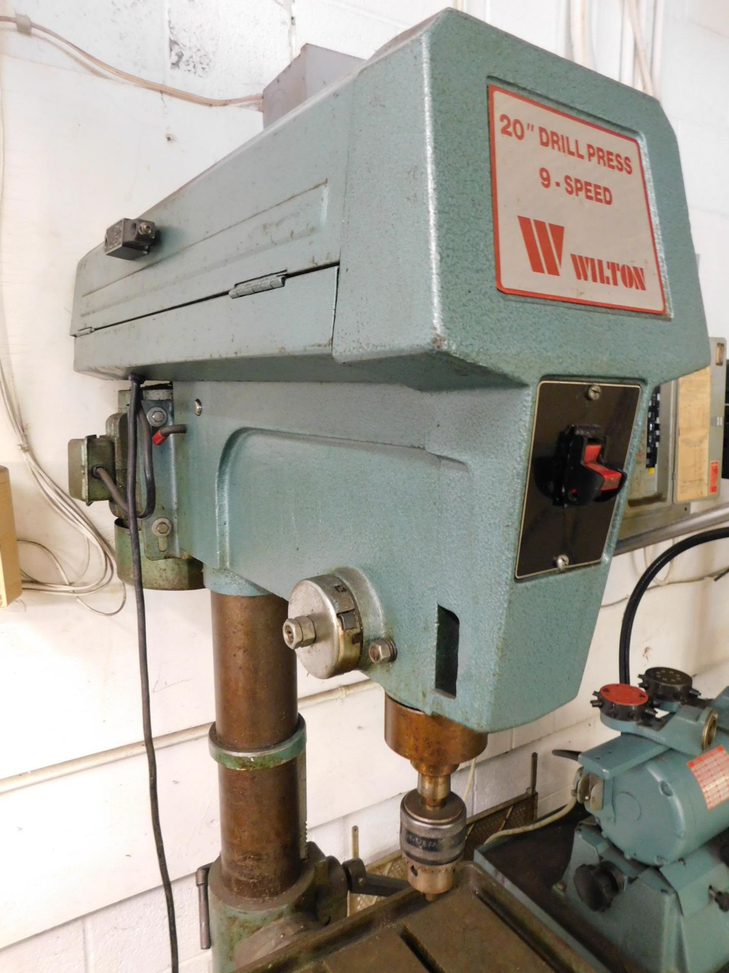 Wilton Model 2400, 20" Floor Model Drill Press, s/n 10246, Step Pulley, Production Table, 110/1/60 - Image 4 of 4