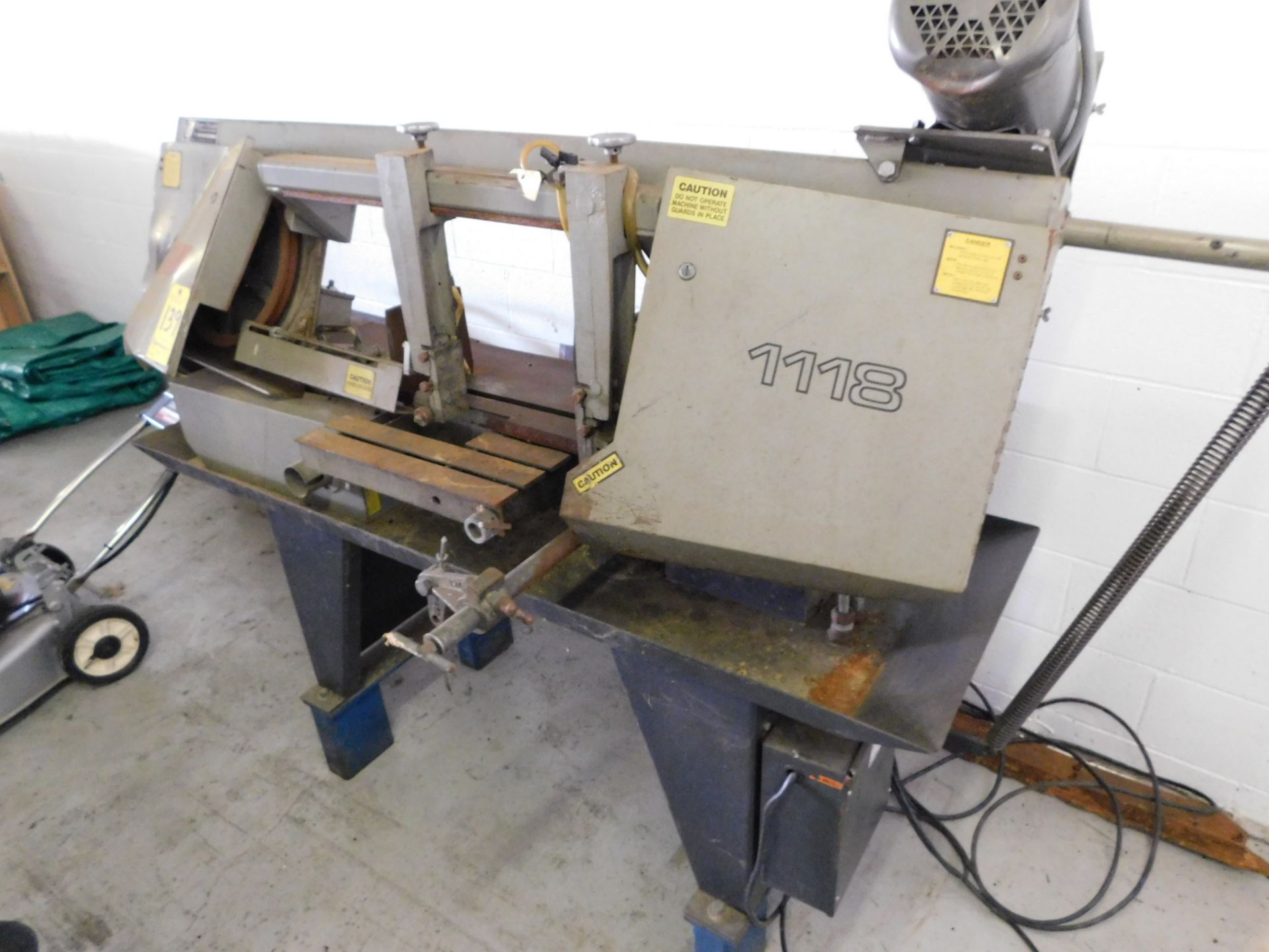 Wells Model 1118 Horizontal Band Saw, s/n 3303, 11" X 18" Capacity, 1" Blade, 3 HP - Image 4 of 5