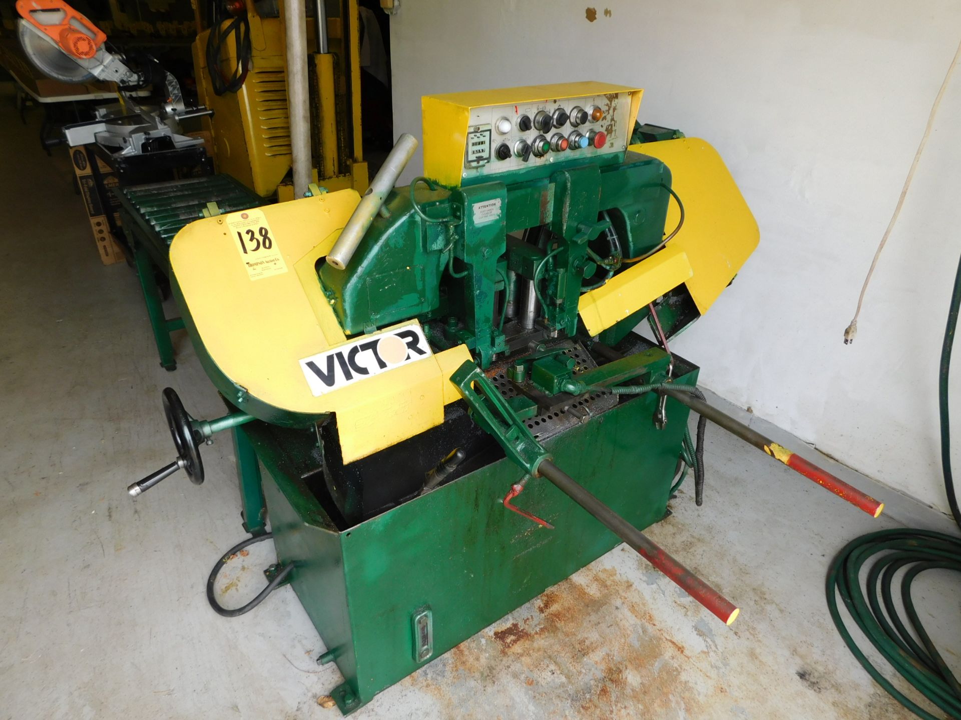 Victor Model Auto - 10H Automatic Horizontal Band Saw, s/n C848118, 10" Round Capacity, Infeed - Image 3 of 9