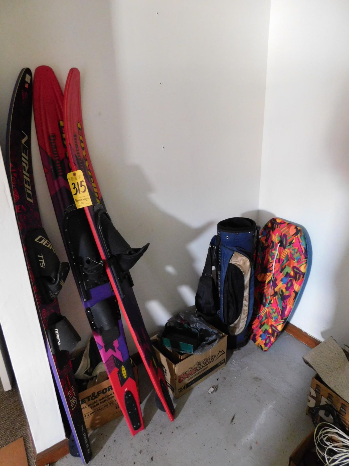 Water Skis and Body Board