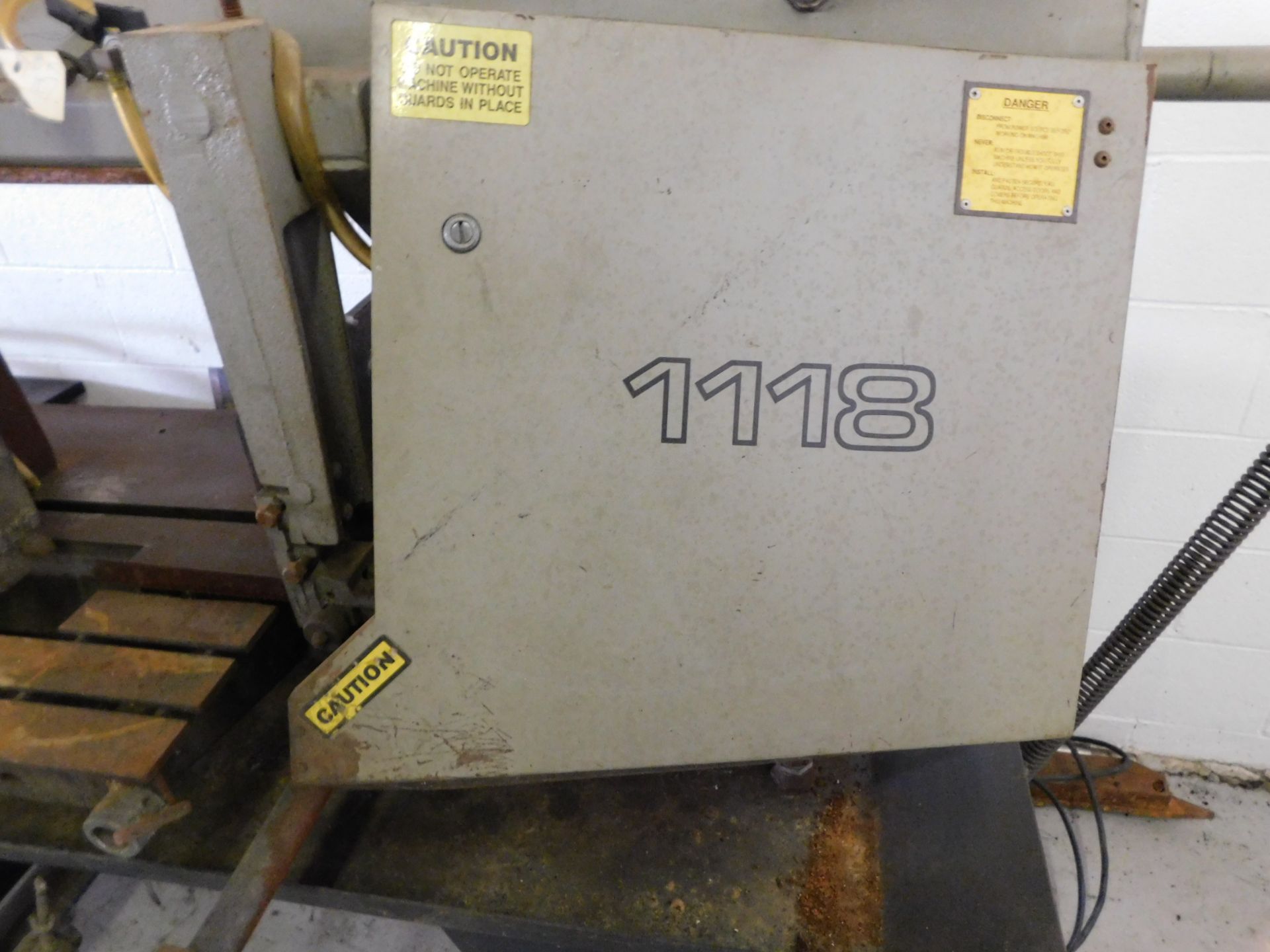 Wells Model 1118 Horizontal Band Saw, s/n 3303, 11" X 18" Capacity, 1" Blade, 3 HP - Image 5 of 5