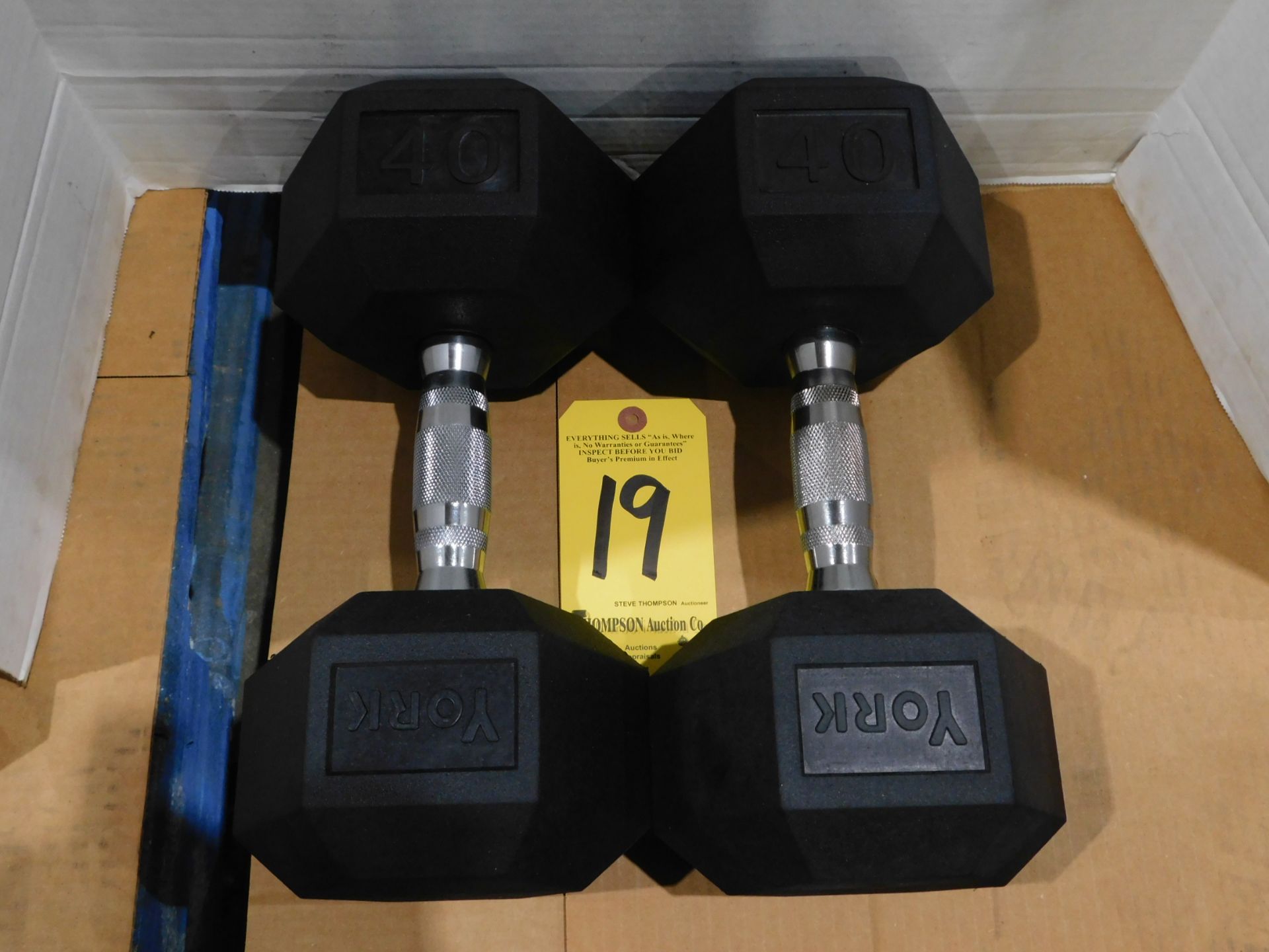 (2) York Dumbbells, 40 lb.