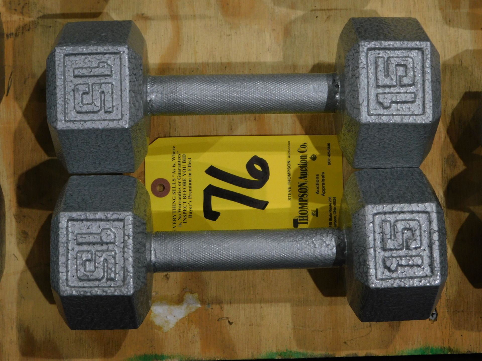 (2) Dumbbells, 15 lb.