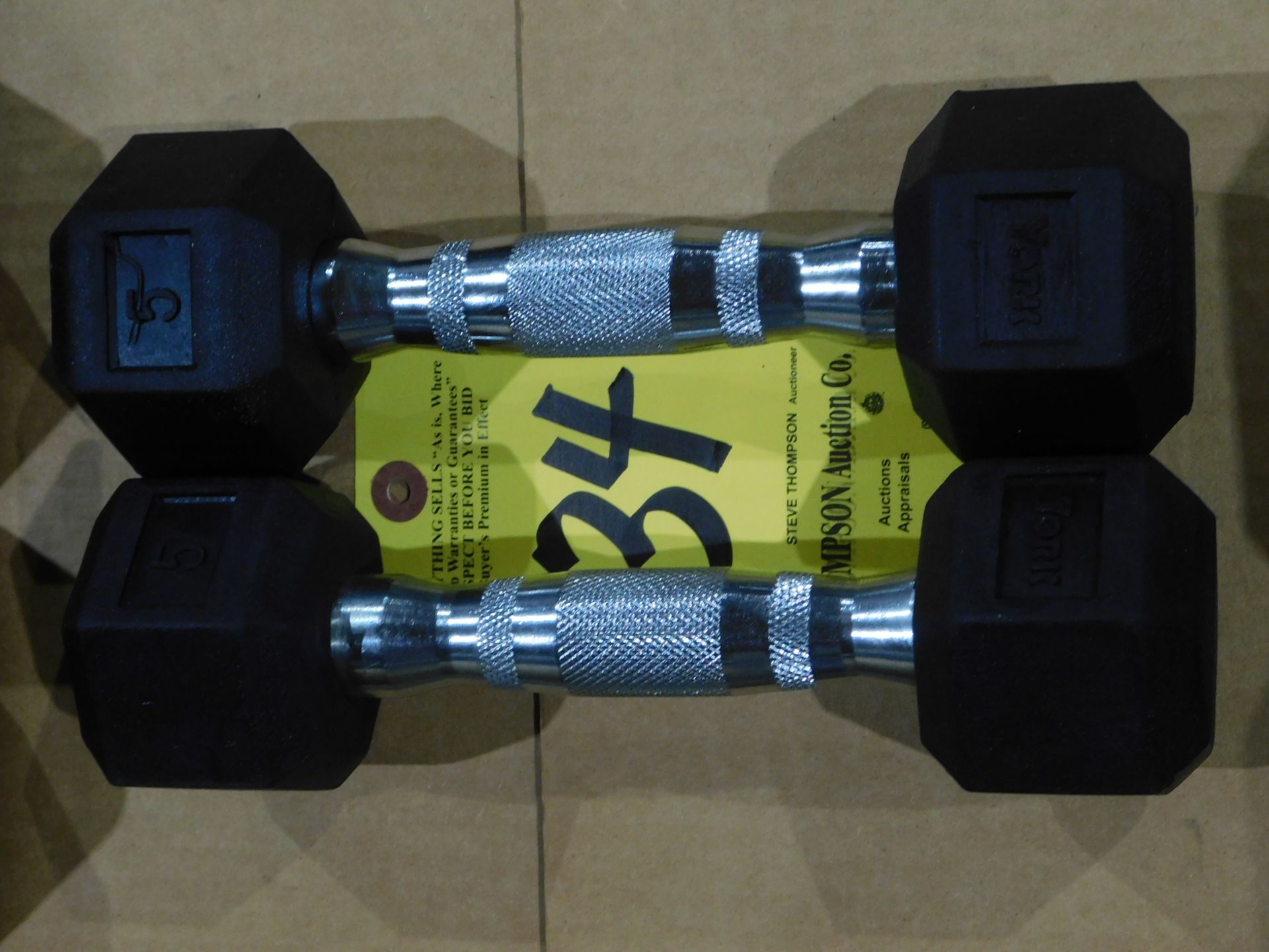 (2) York Dumbbells, 5 lb.