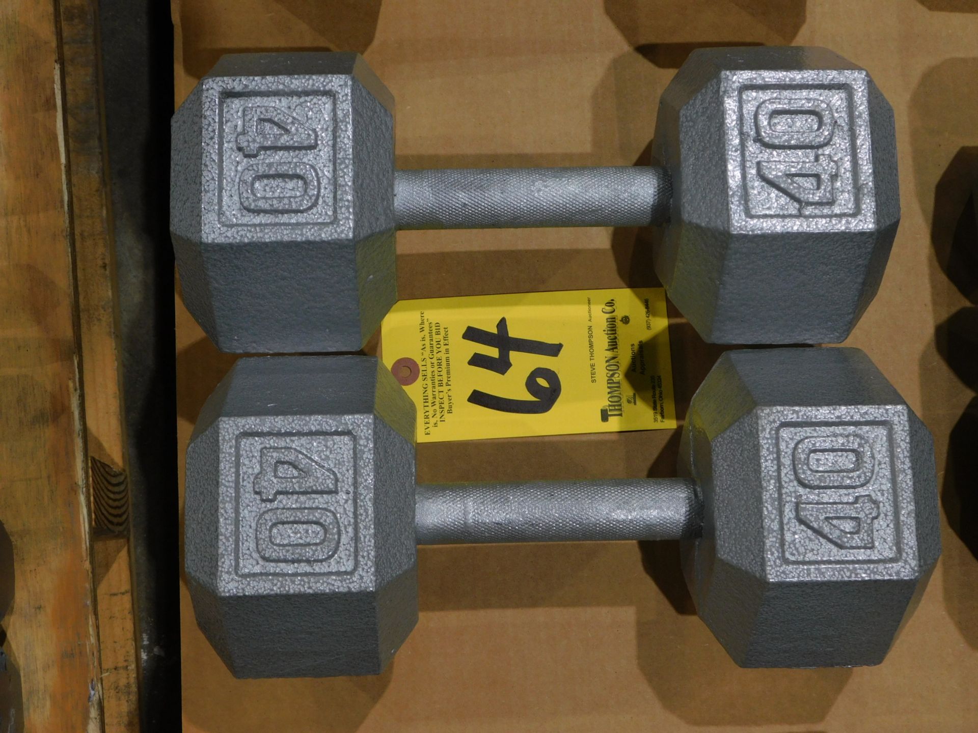 (2) Dumbbells, 40 lb.