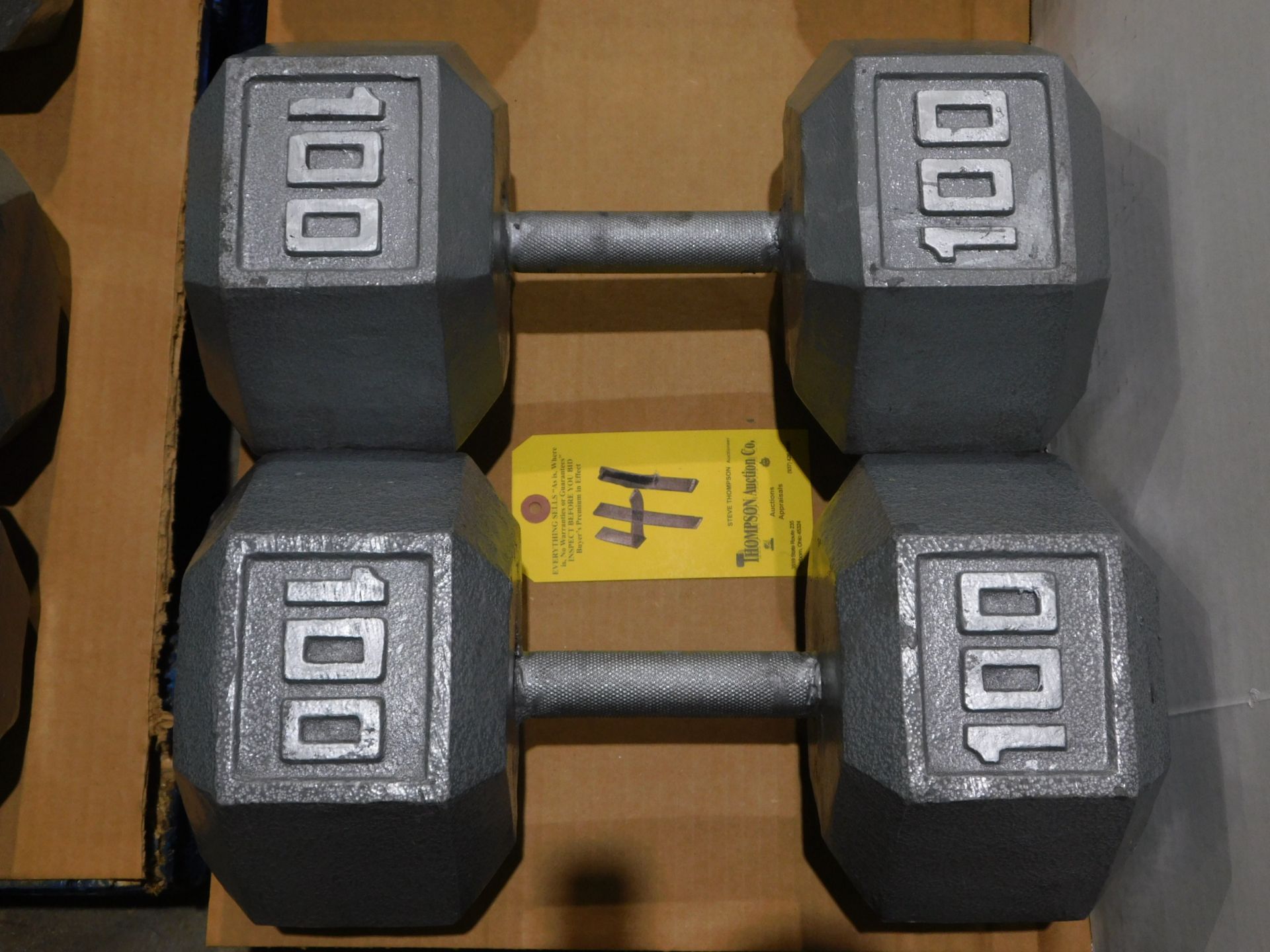 (2) Dumbbells, 100 lb.