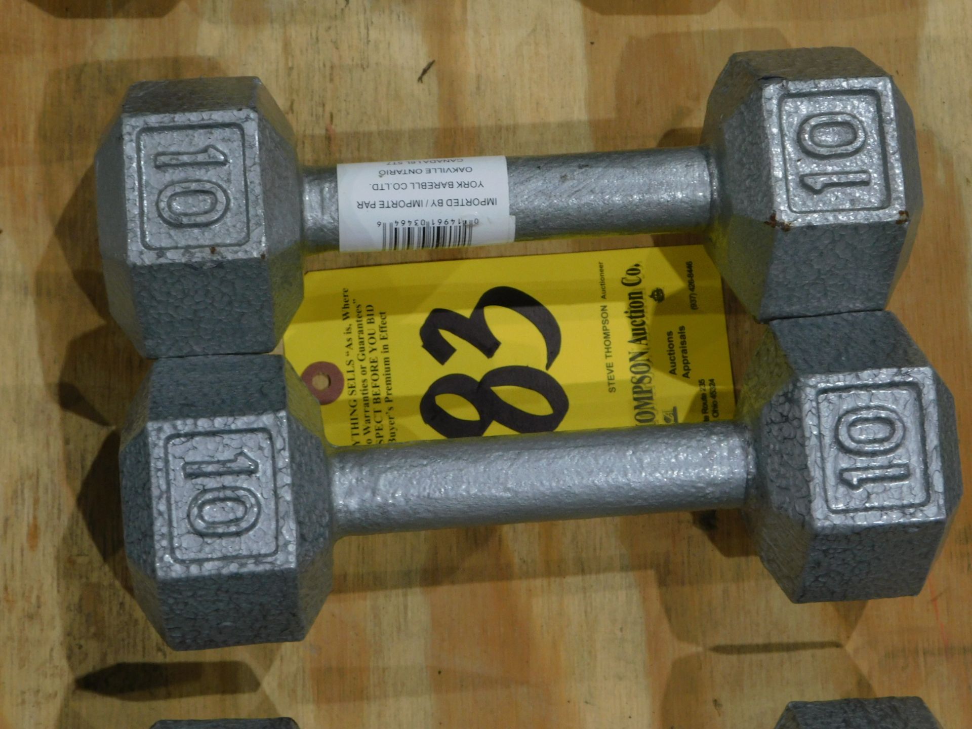 (2) Dumbbells, 10 lb.