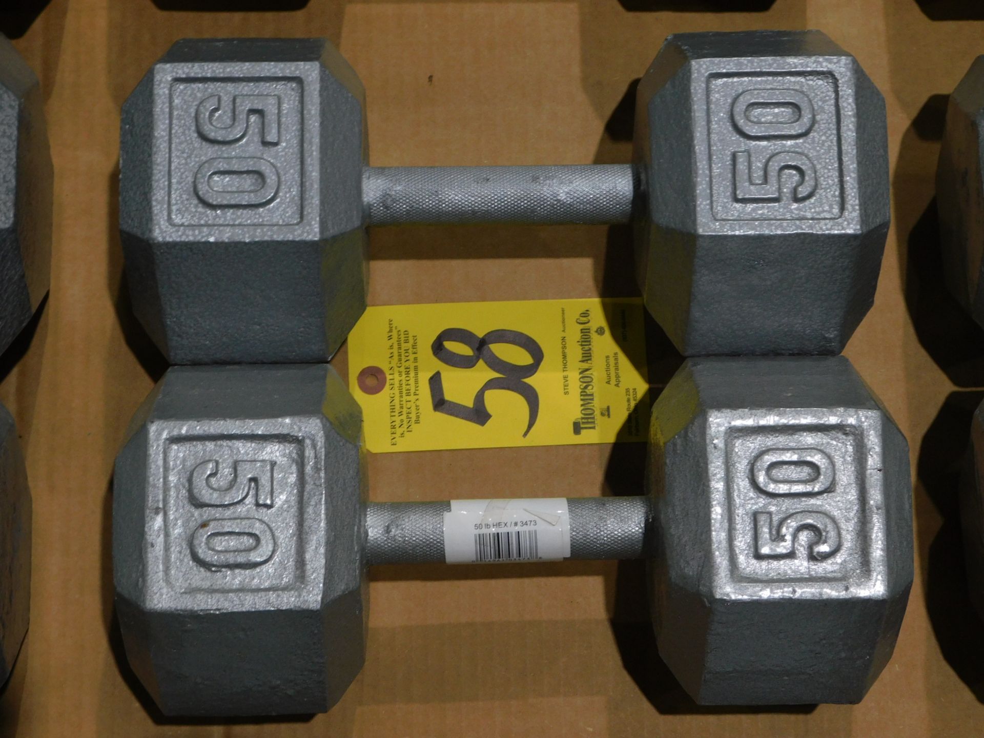 (2) Dumbbells, 50 lb.