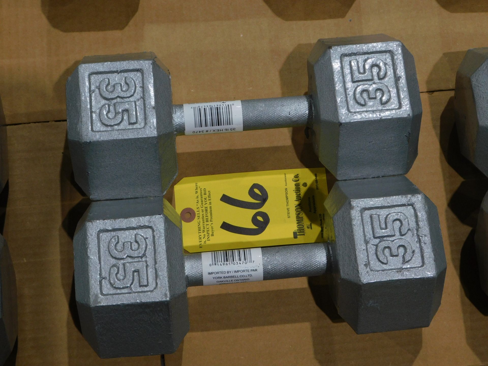 (2) Dumbbells, 35 lb.